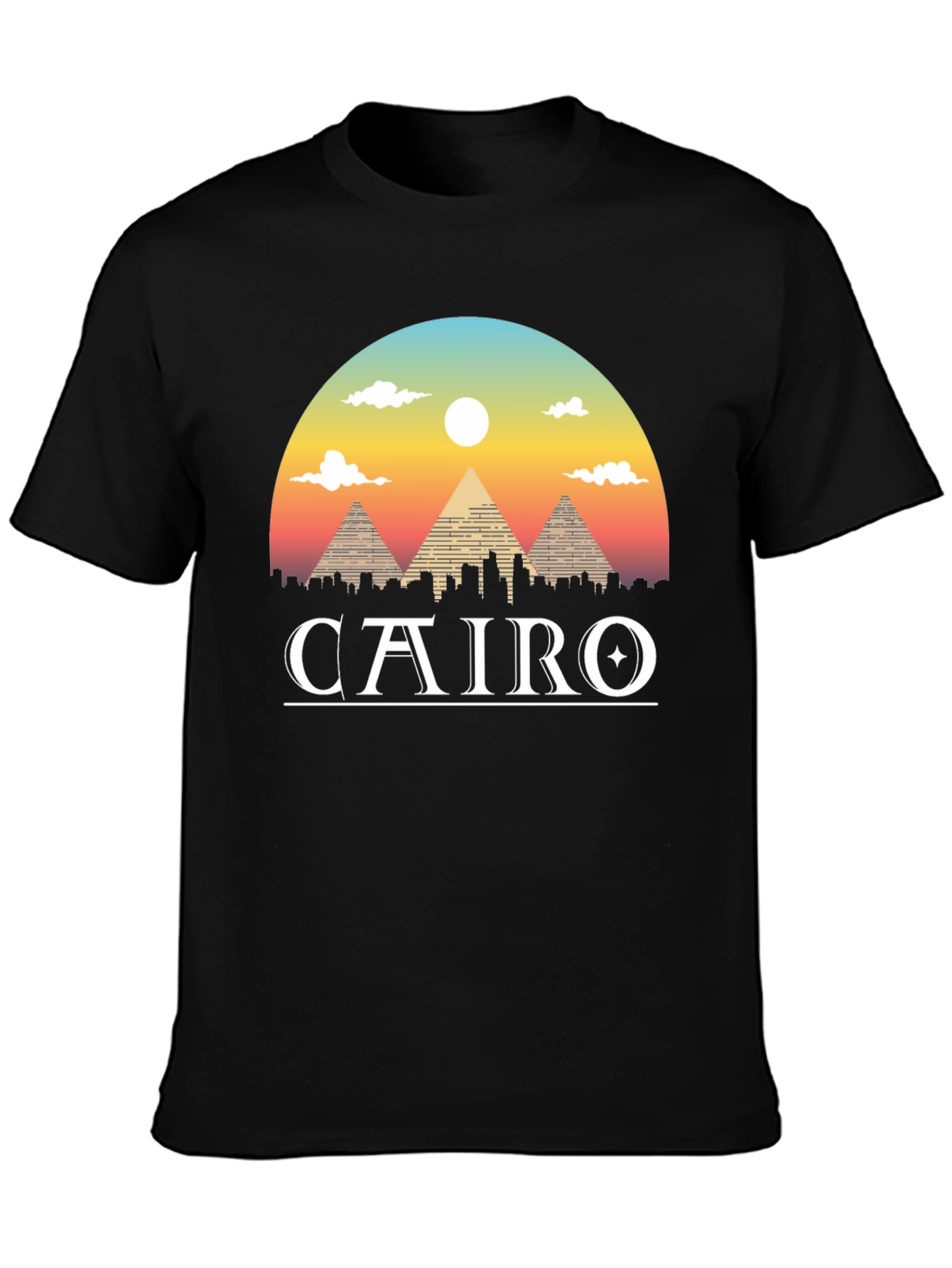 Cairo Graphic T-Shirt - Egypt Pyramids Tee