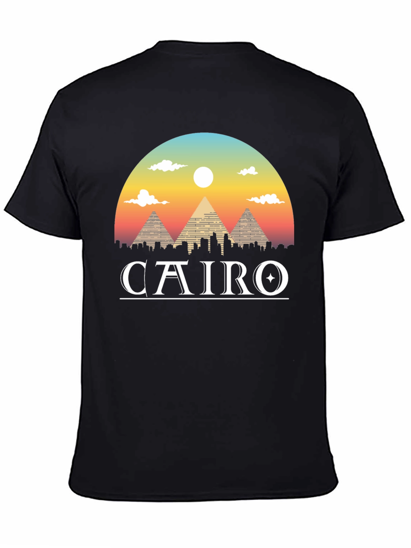 Cairo Graphic T-Shirt - Egypt Pyramids Tee