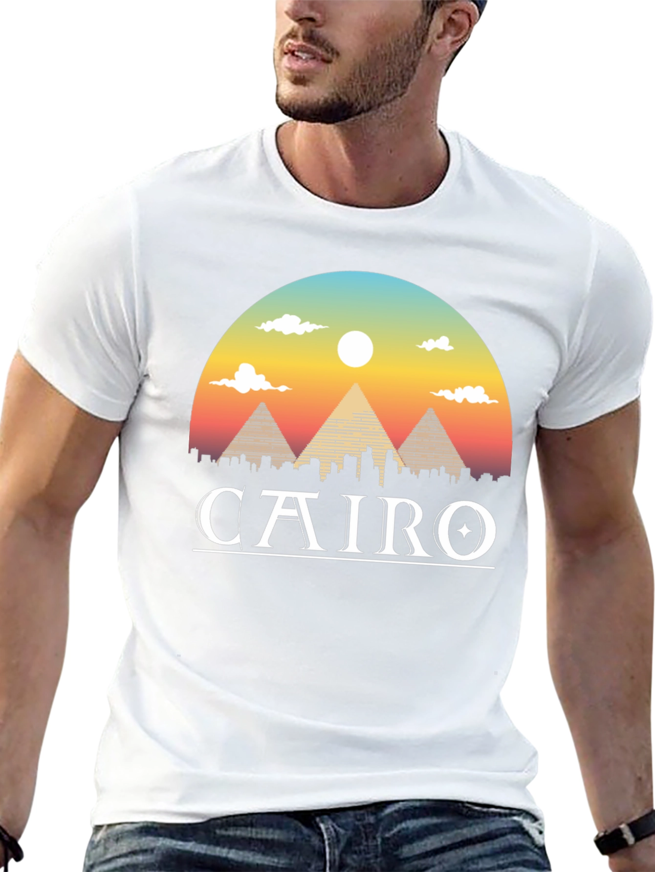 Cairo Graphic T-Shirt - Egypt Pyramids Tee