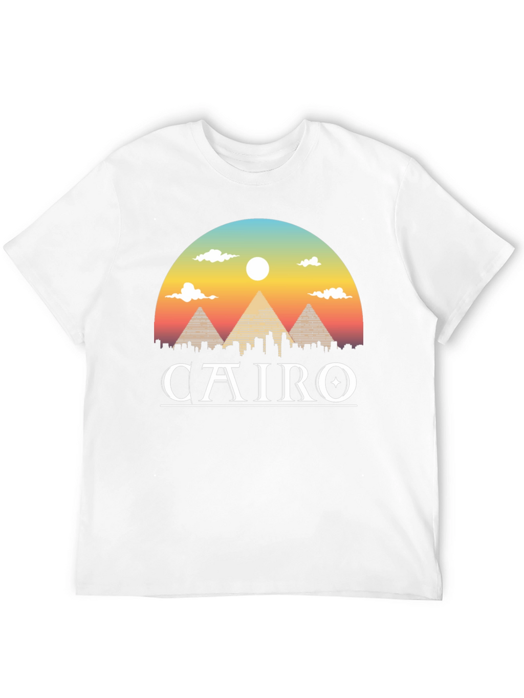 Cairo Graphic T-Shirt - Egypt Pyramids Tee