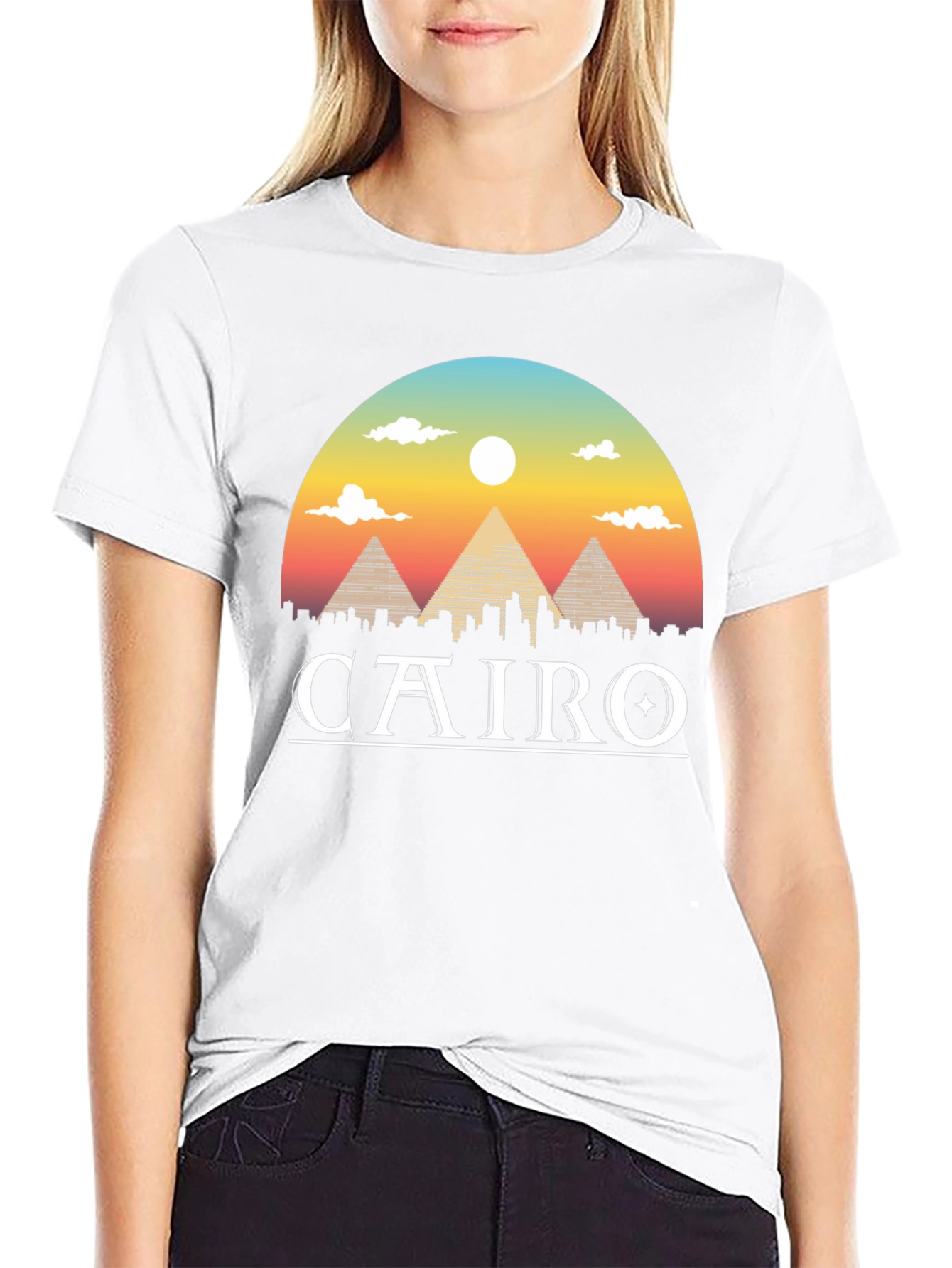 Cairo Graphic T-Shirt - Egypt Pyramids Tee