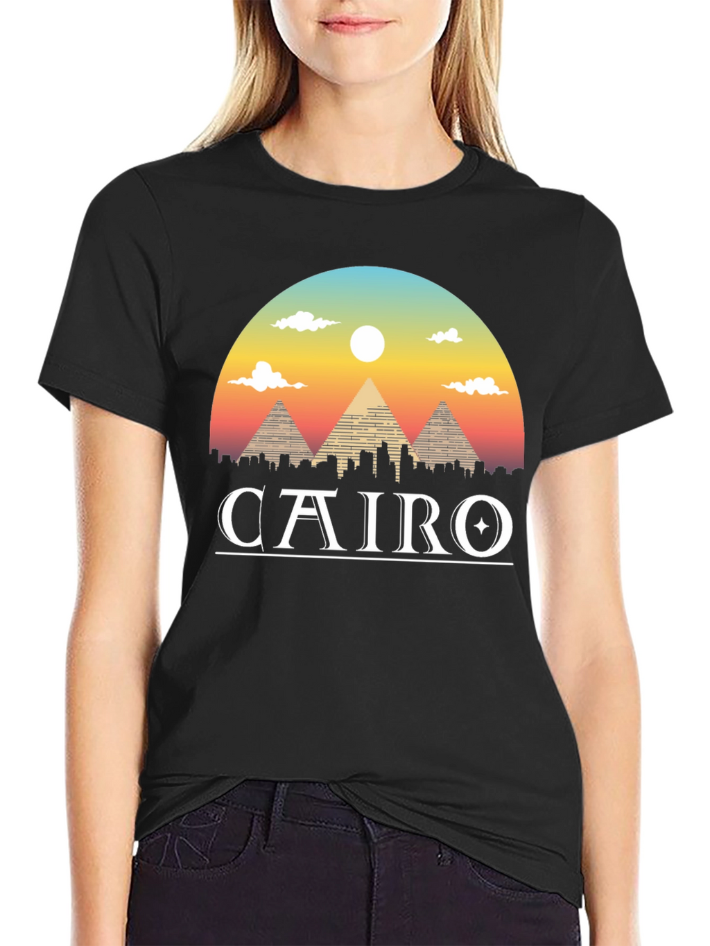 Cairo Graphic T-Shirt - Egypt Pyramids Tee