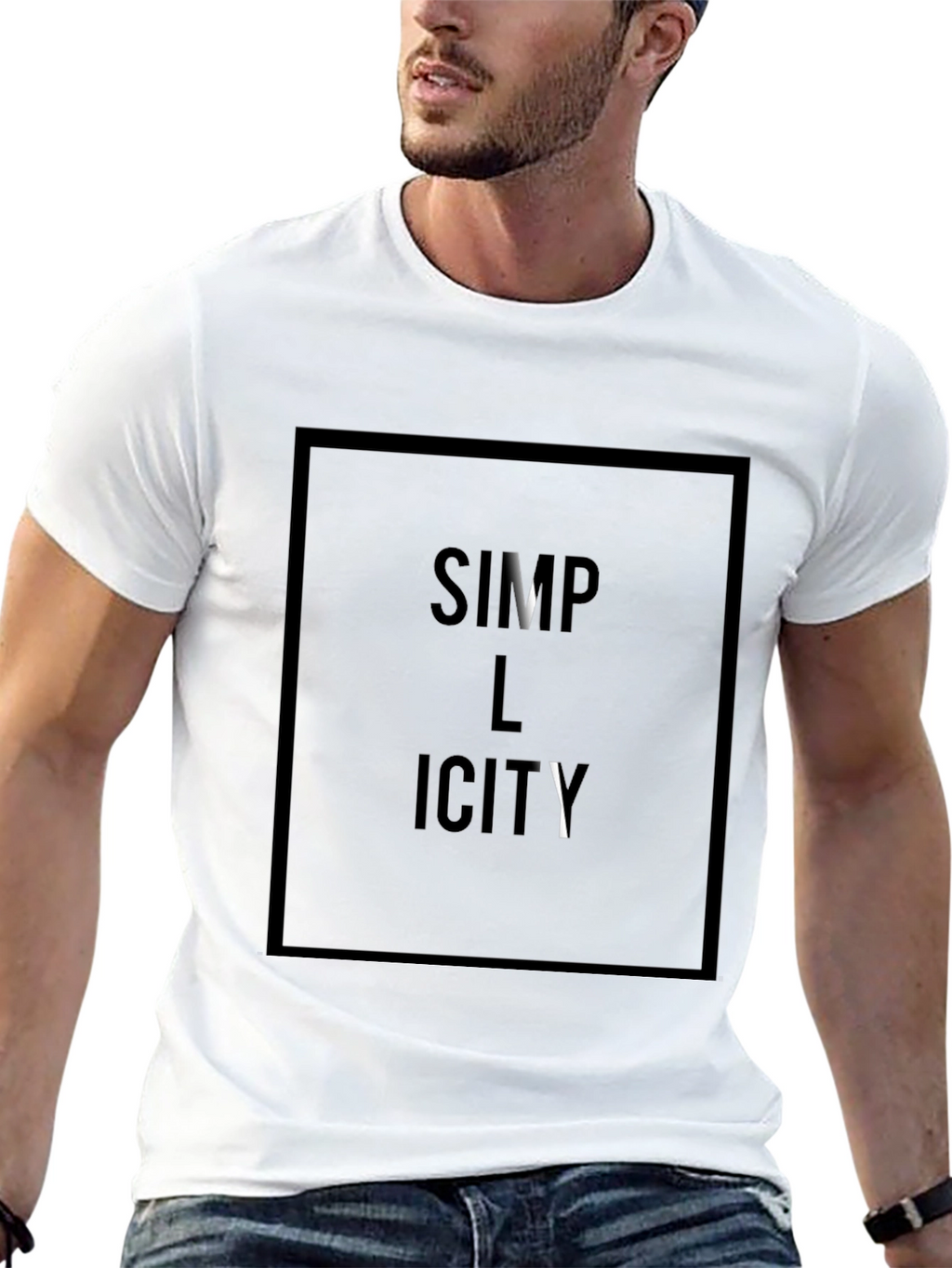 Simplicity Graphic Tee - Black