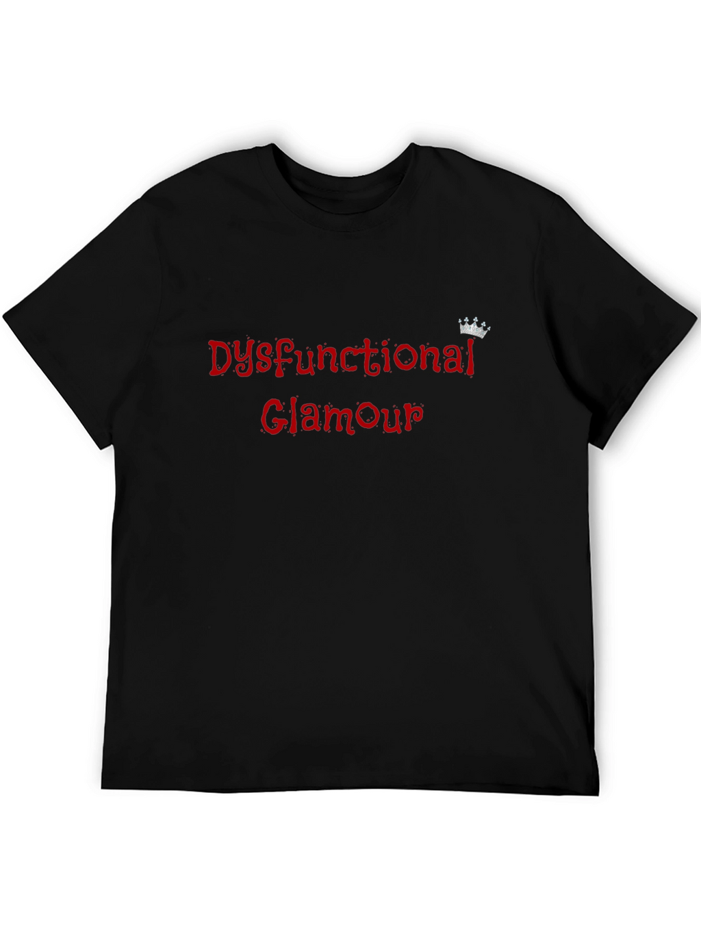 Dysfunctional Glamour Black Graphic Tee