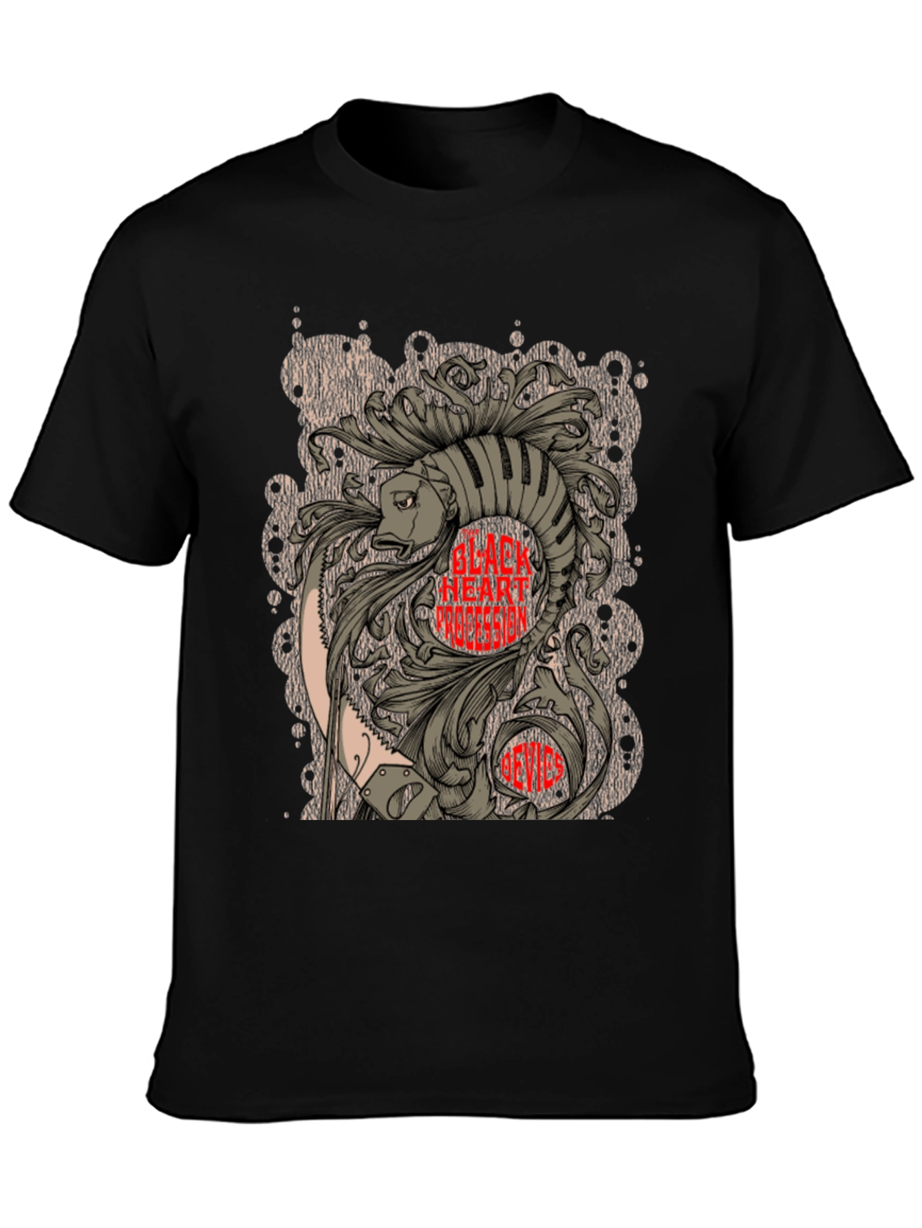 Graphic Fish T-Shirt - Unique Artistic Design