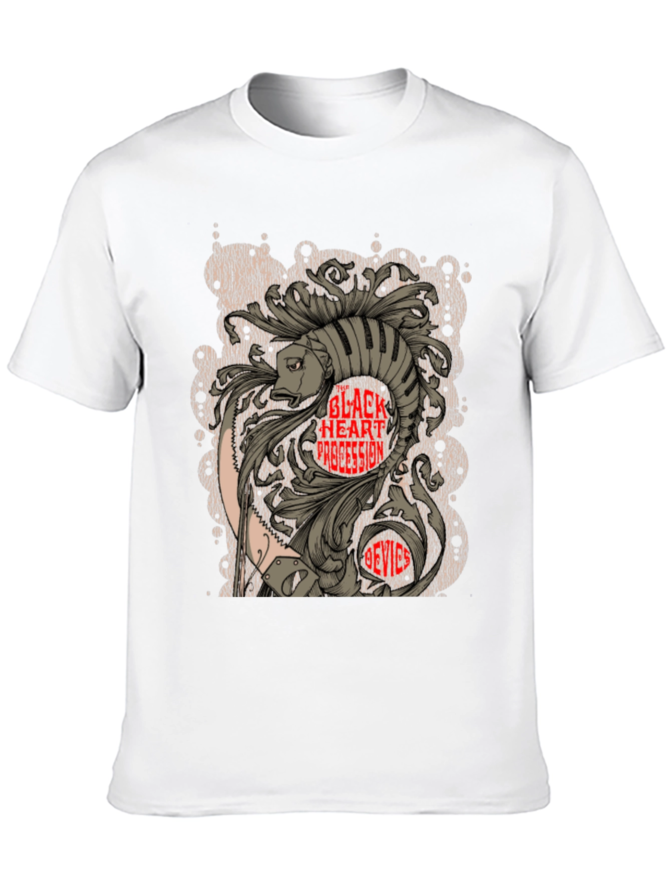 Graphic Fish T-Shirt - Unique Artistic Design