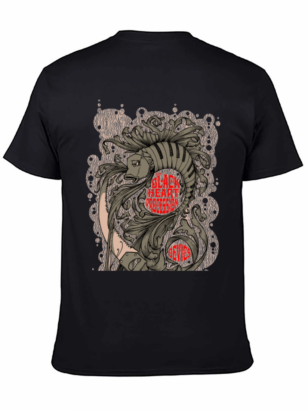 Graphic Fish T-Shirt - Unique Artistic Design