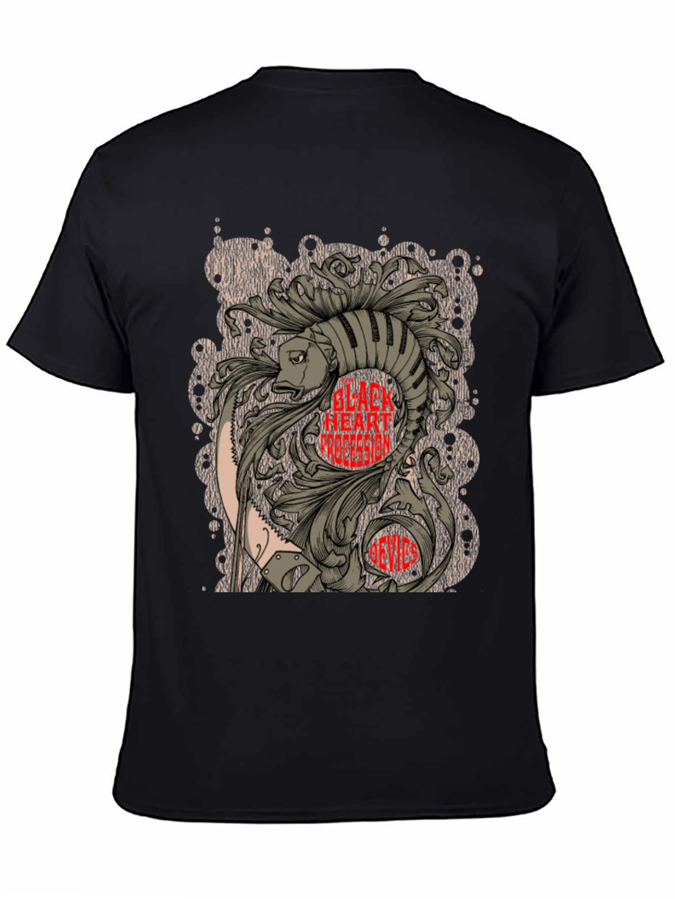 Graphic Fish T-Shirt - Unique Artistic Design