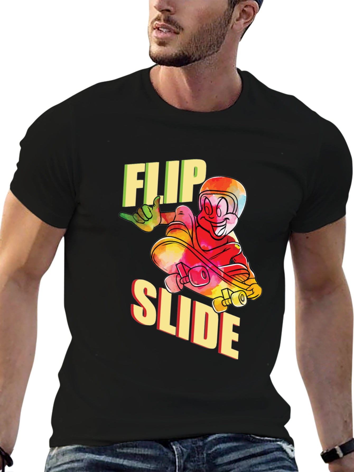 Flip Slide Graphic Tee