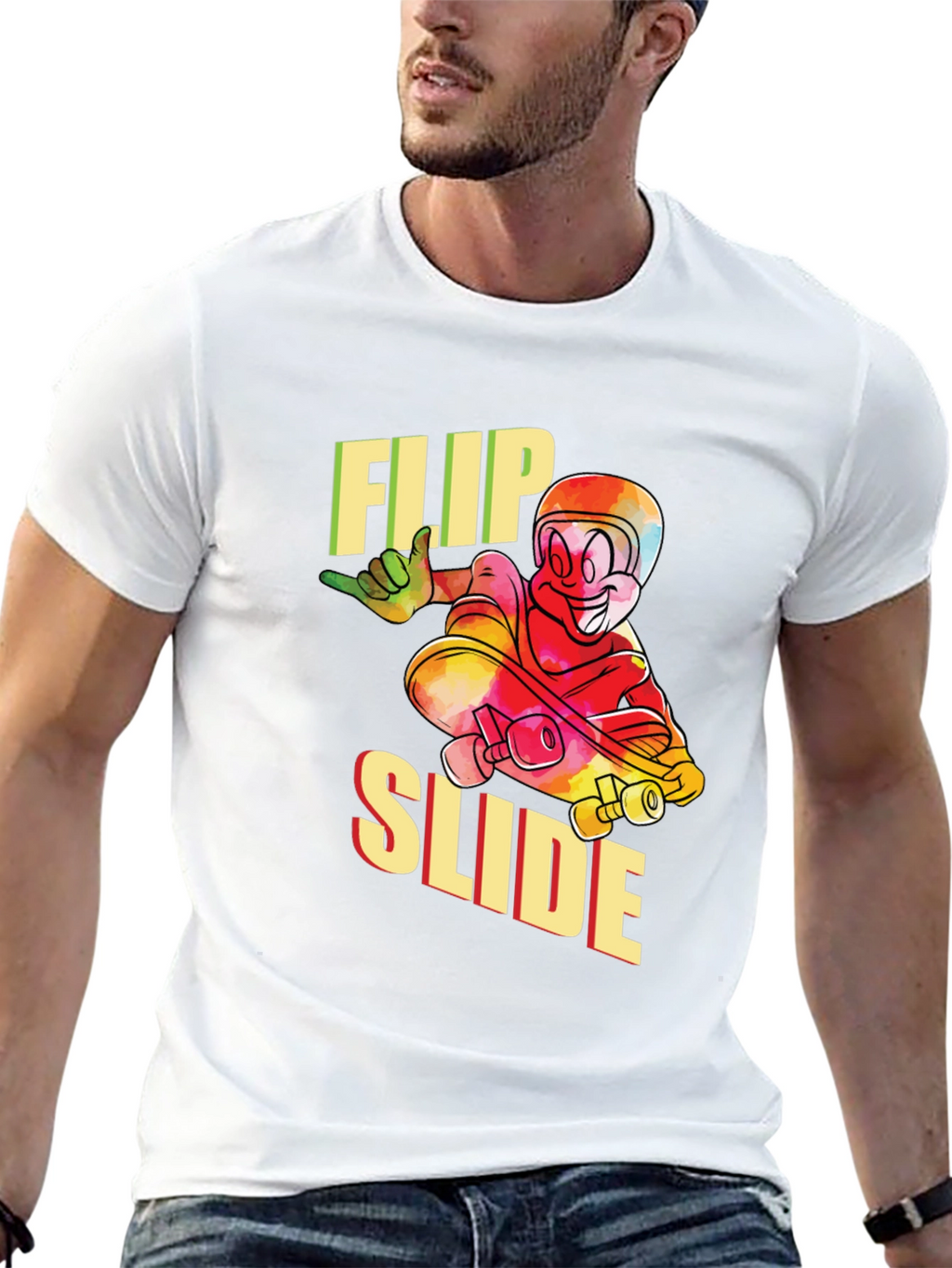 Flip Slide Graphic Tee