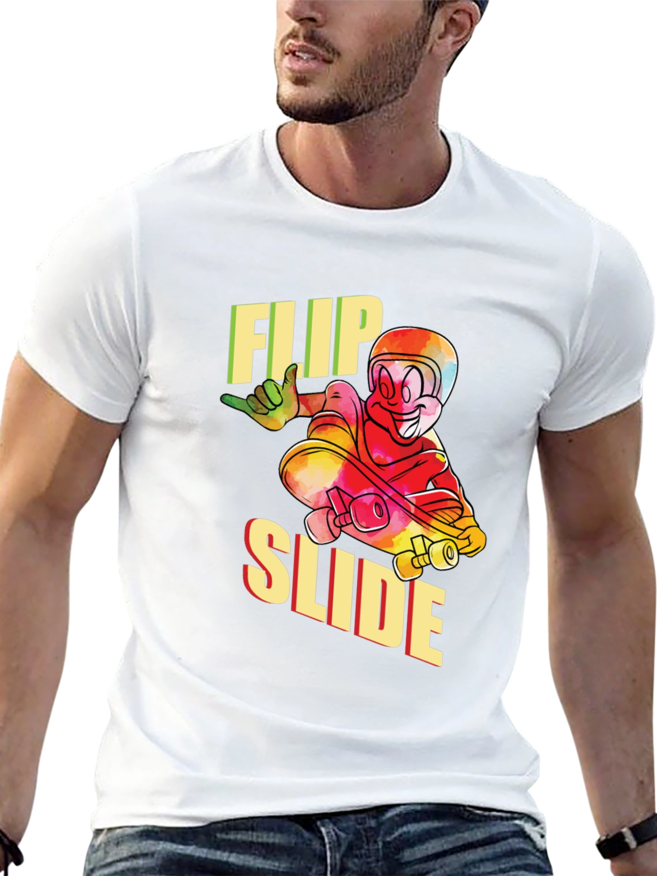 Flip Slide Graphic Tee