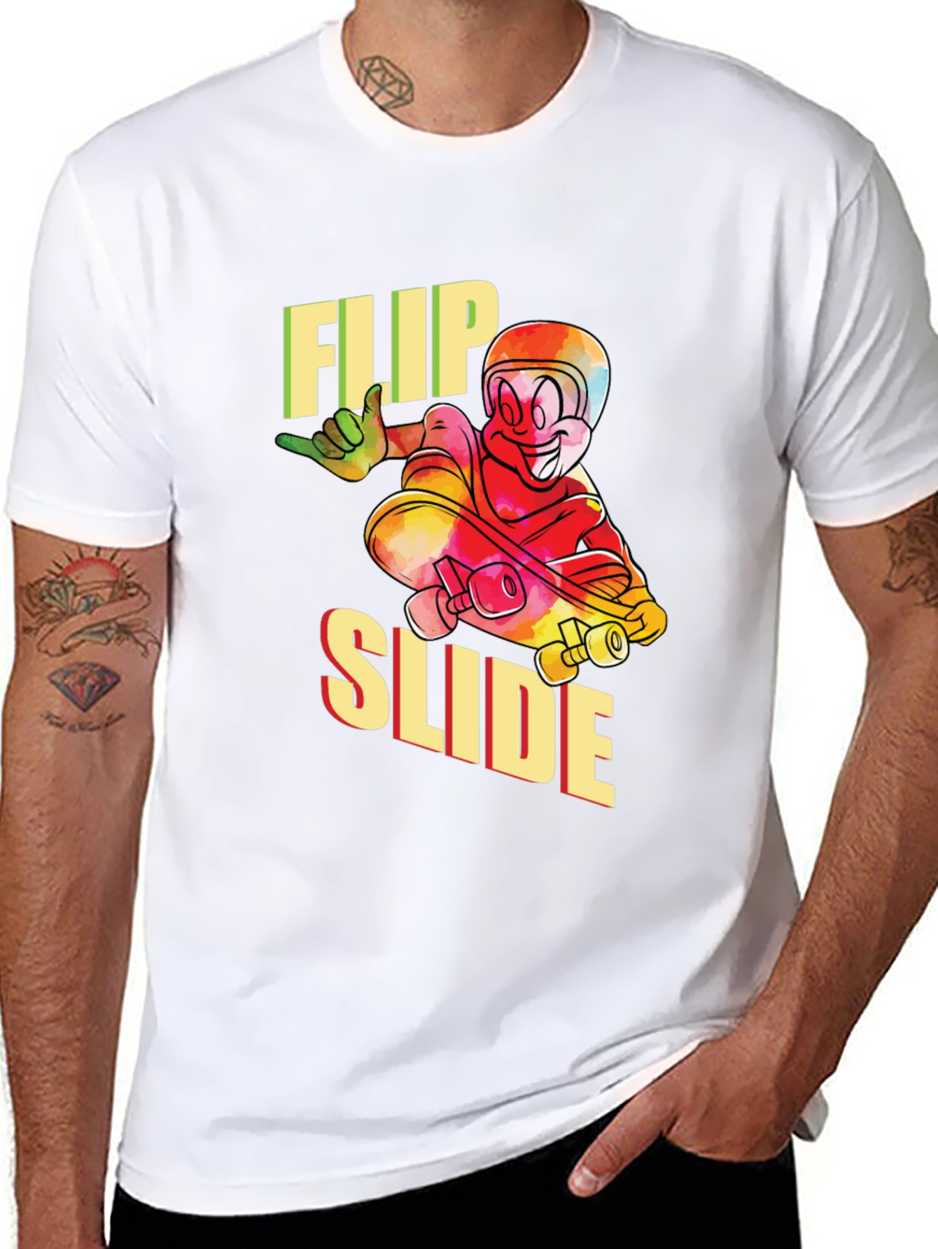 Flip Slide Graphic Tee