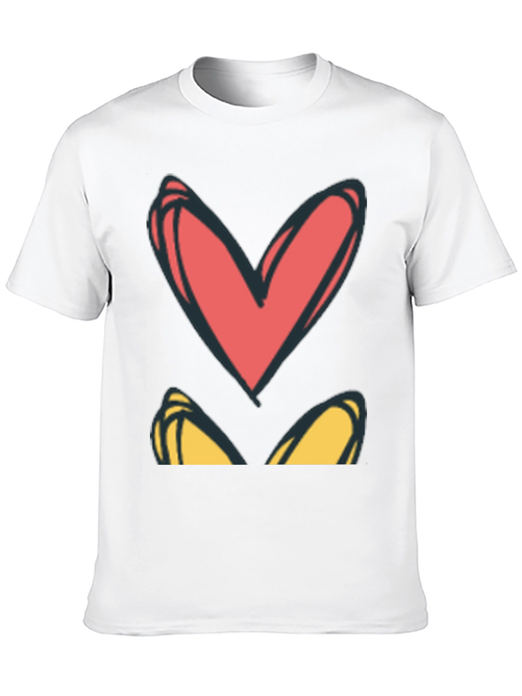 Heart Eyes Graphic Tee - Black