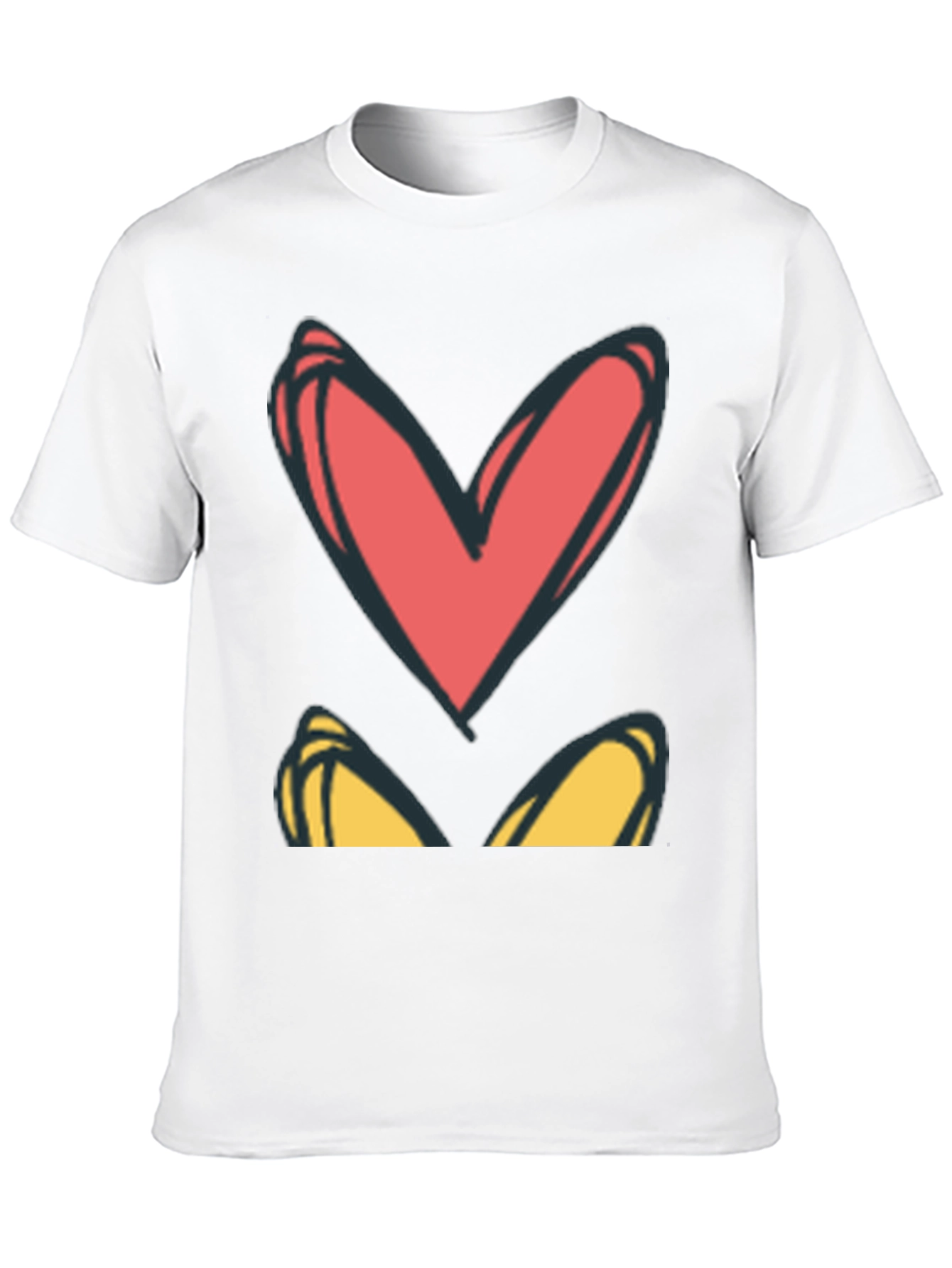 Heart Eyes Graphic Tee - Black