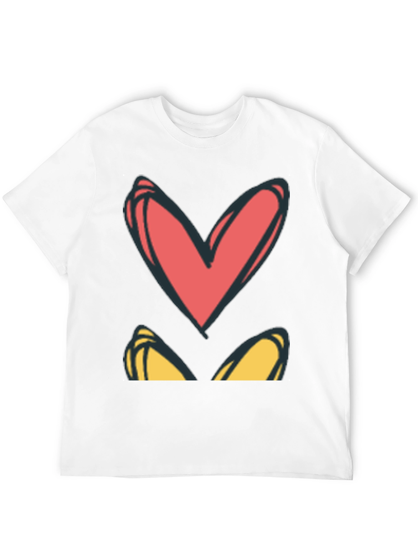 Heart Eyes Graphic Tee - Black