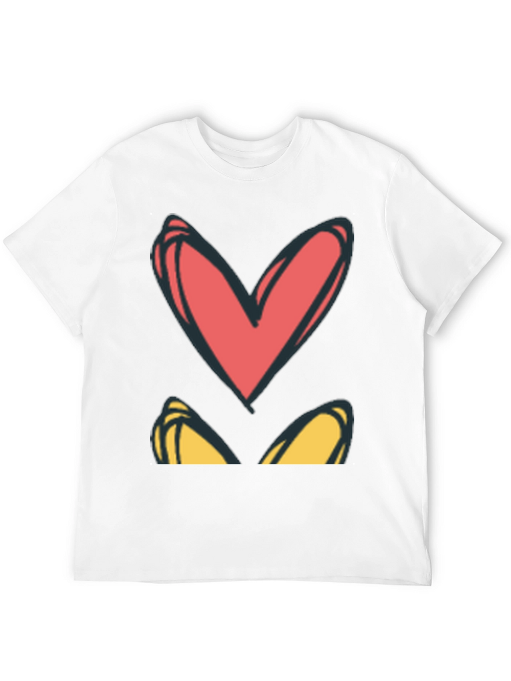 Heart Eyes Graphic Tee - Black