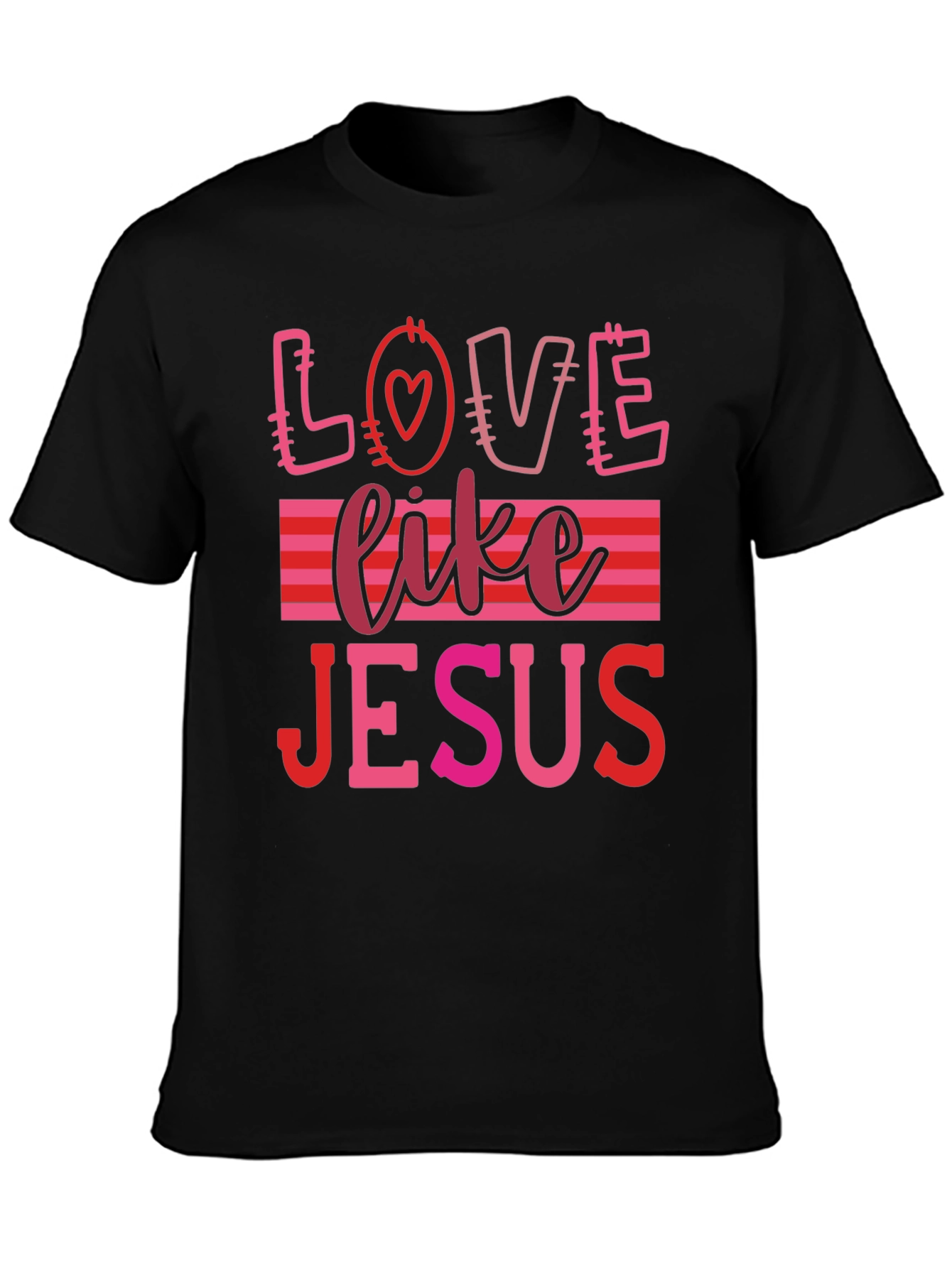 Love Like Jesus Graphic Tee - Black