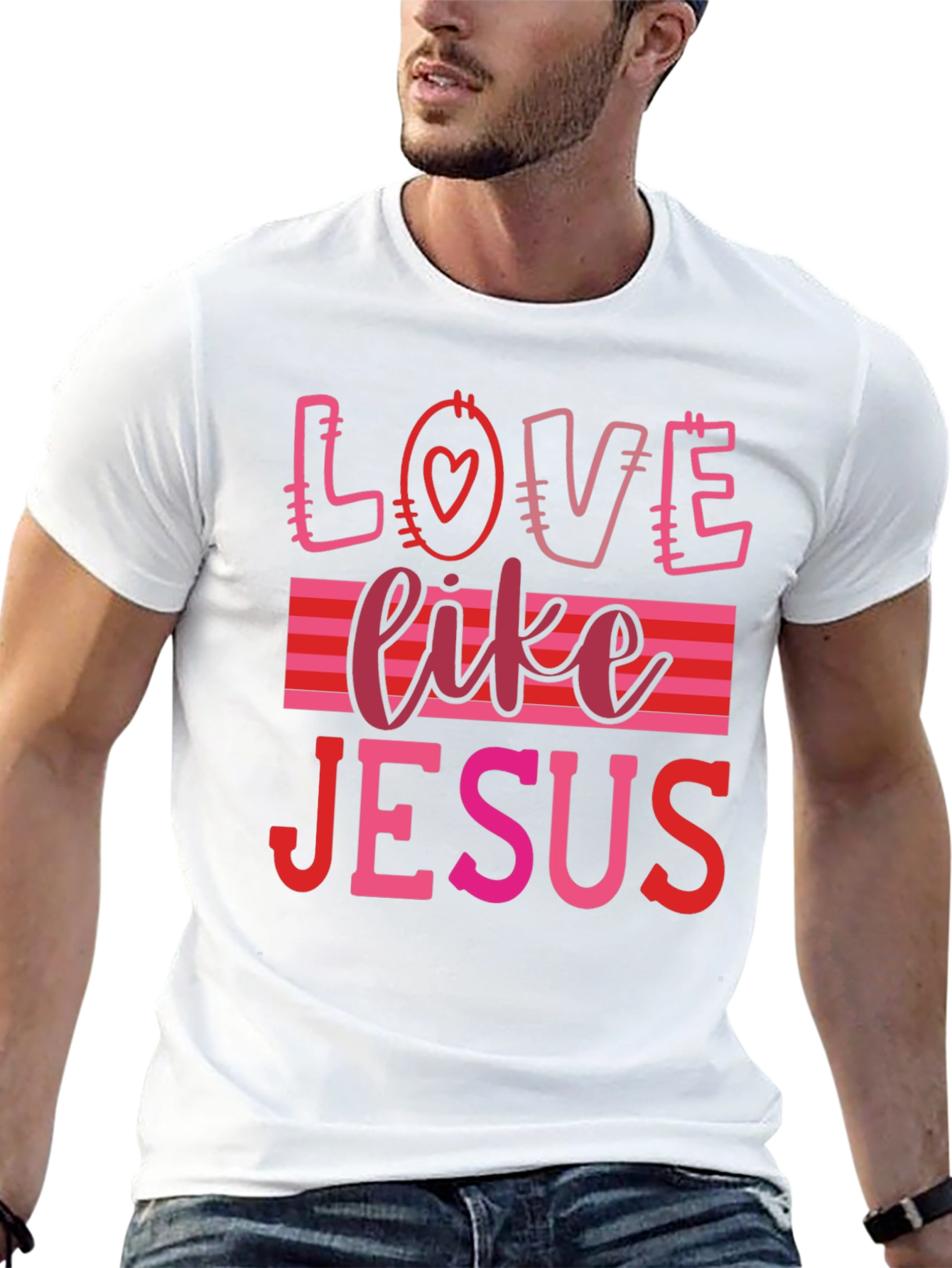 Love Like Jesus Graphic Tee - Black
