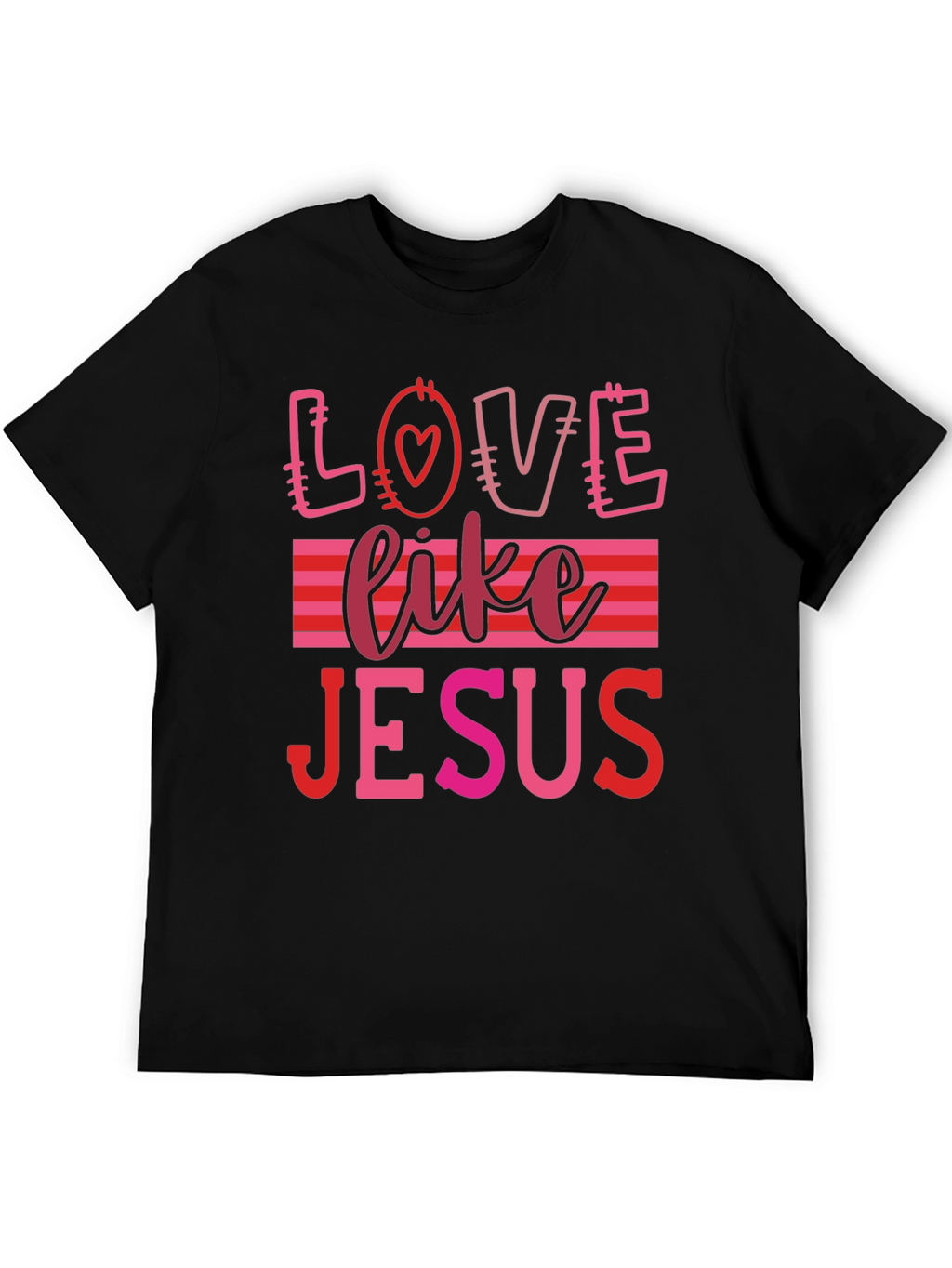 Love Like Jesus Graphic Tee - Black