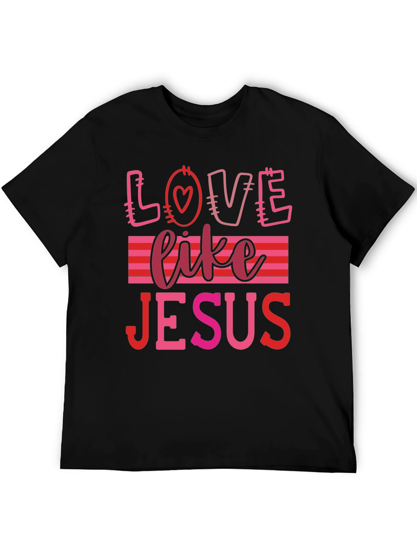 Love Like Jesus Graphic Tee - Black