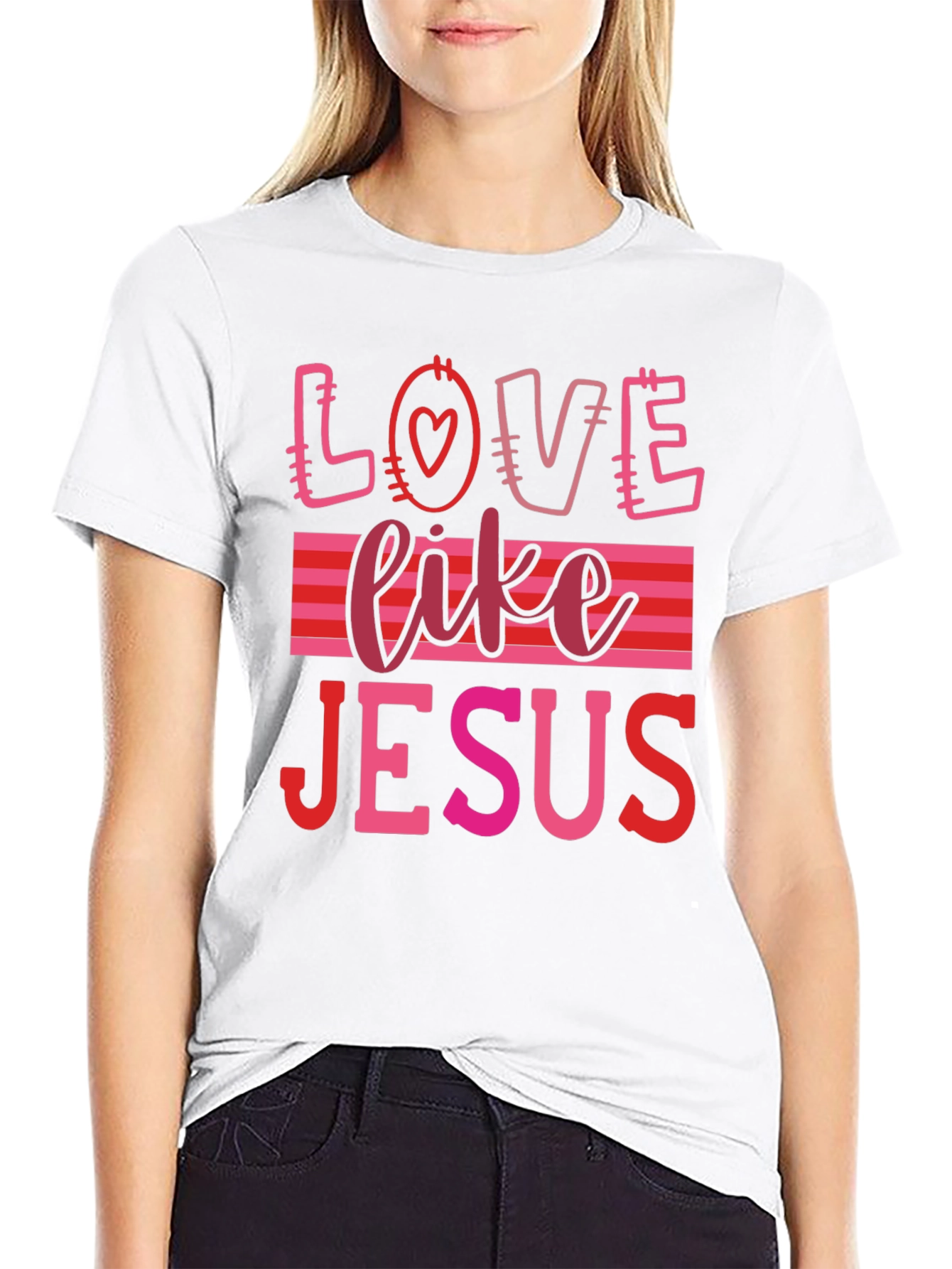 Love Like Jesus Graphic Tee - Black