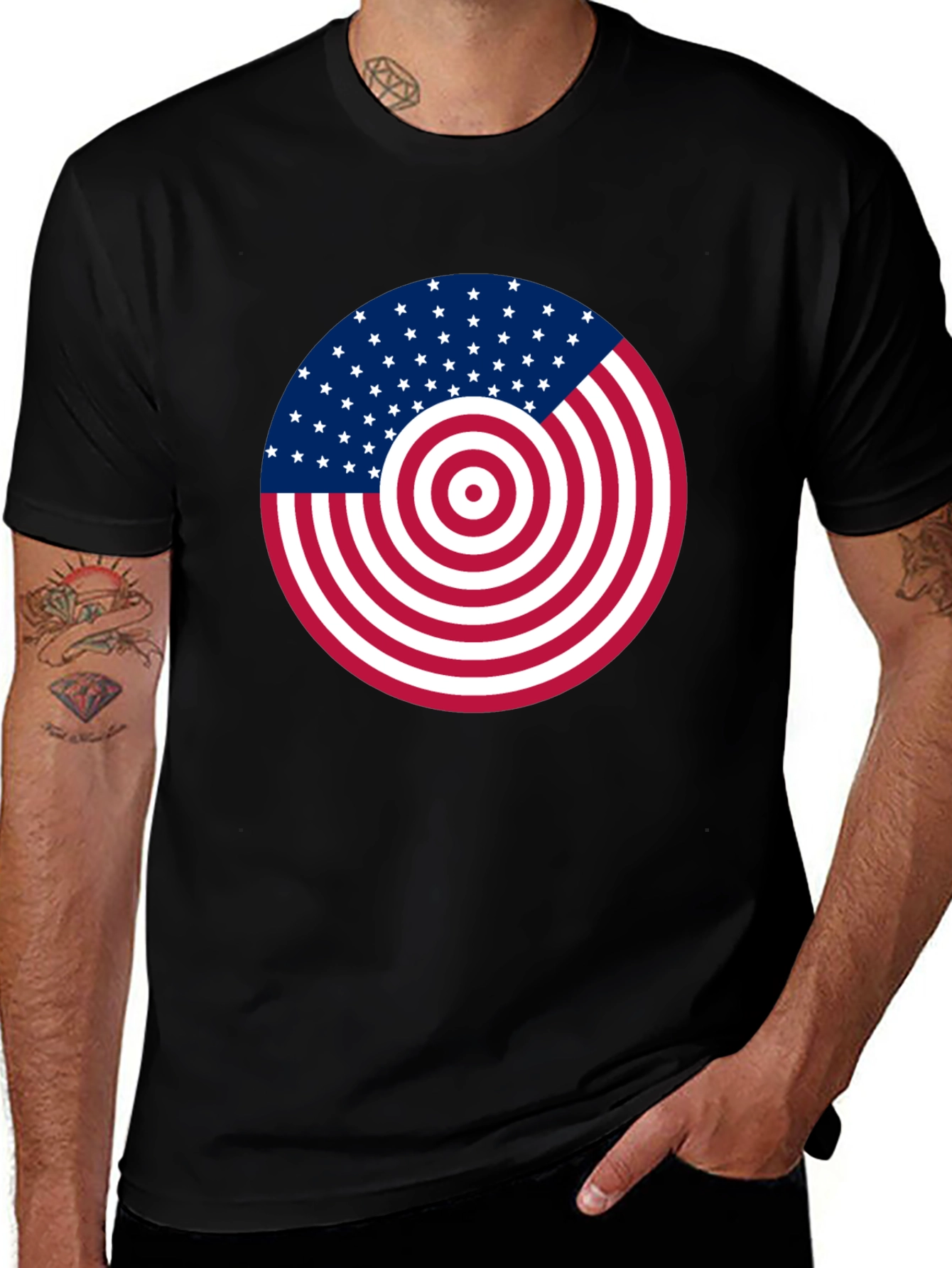 American Flag Target T-Shirt