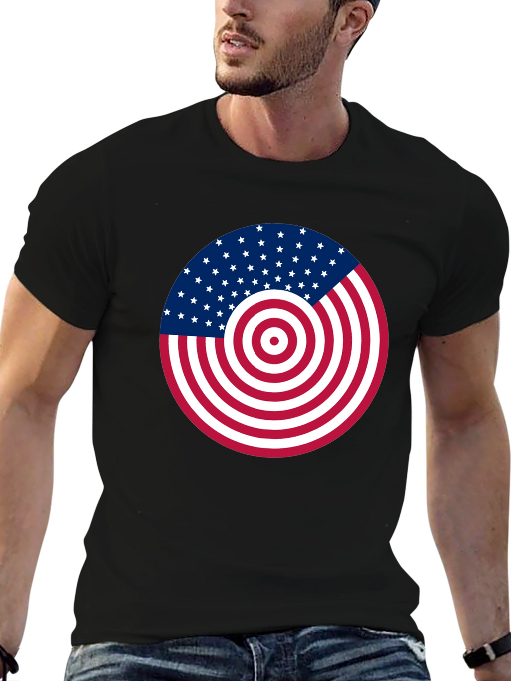 American Flag Target T-Shirt