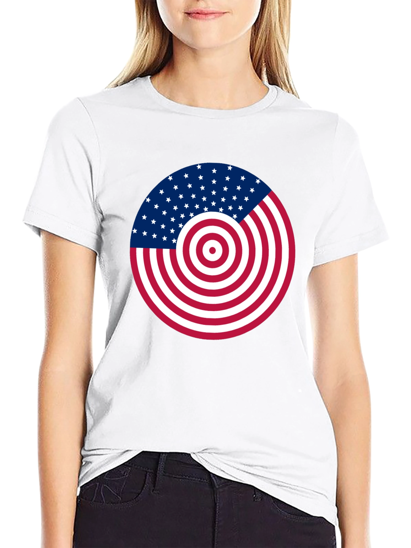 American Flag Target T-Shirt