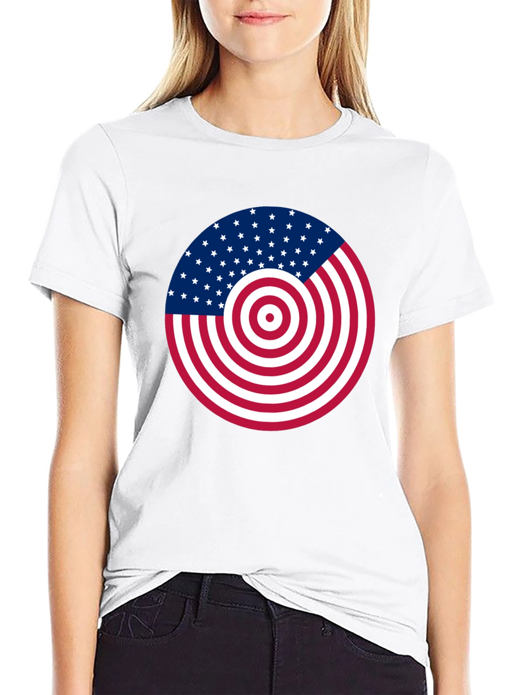 American Flag Target T-Shirt