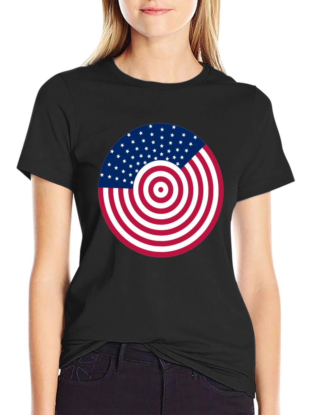 American Flag Target T-Shirt