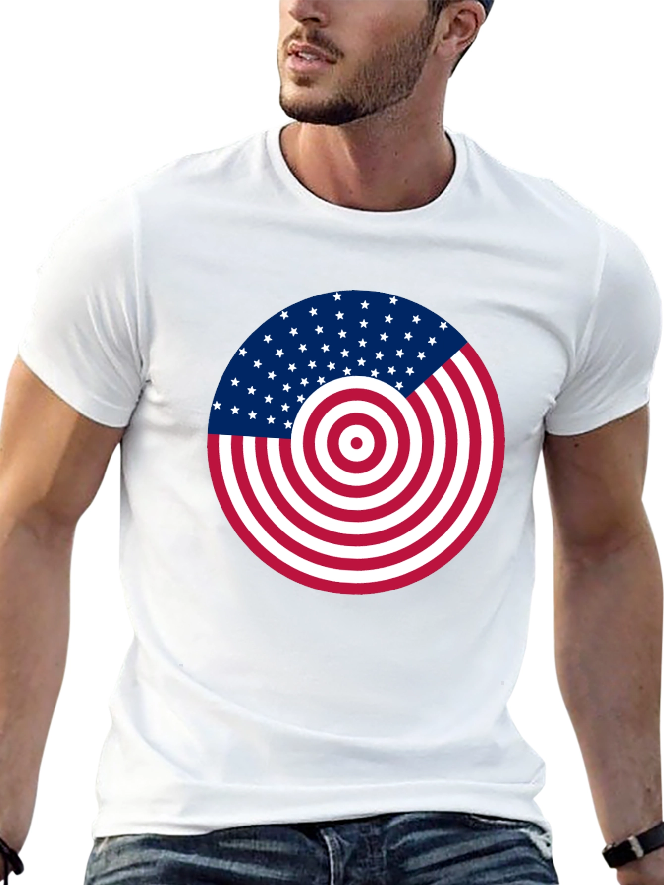 American Flag Target T-Shirt