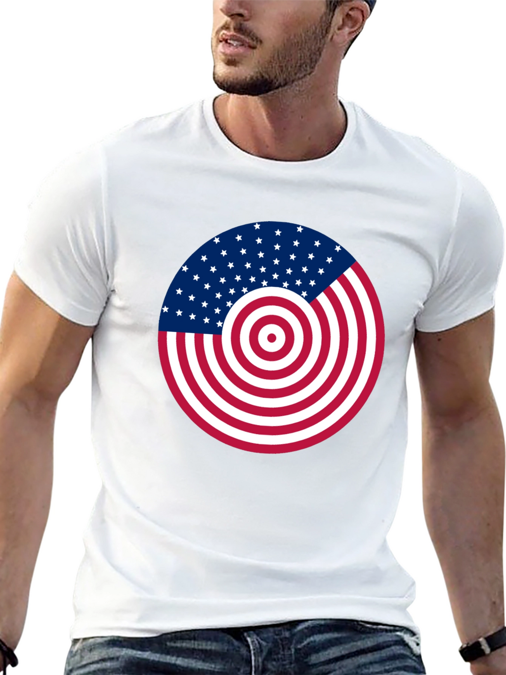 American Flag Target T-Shirt