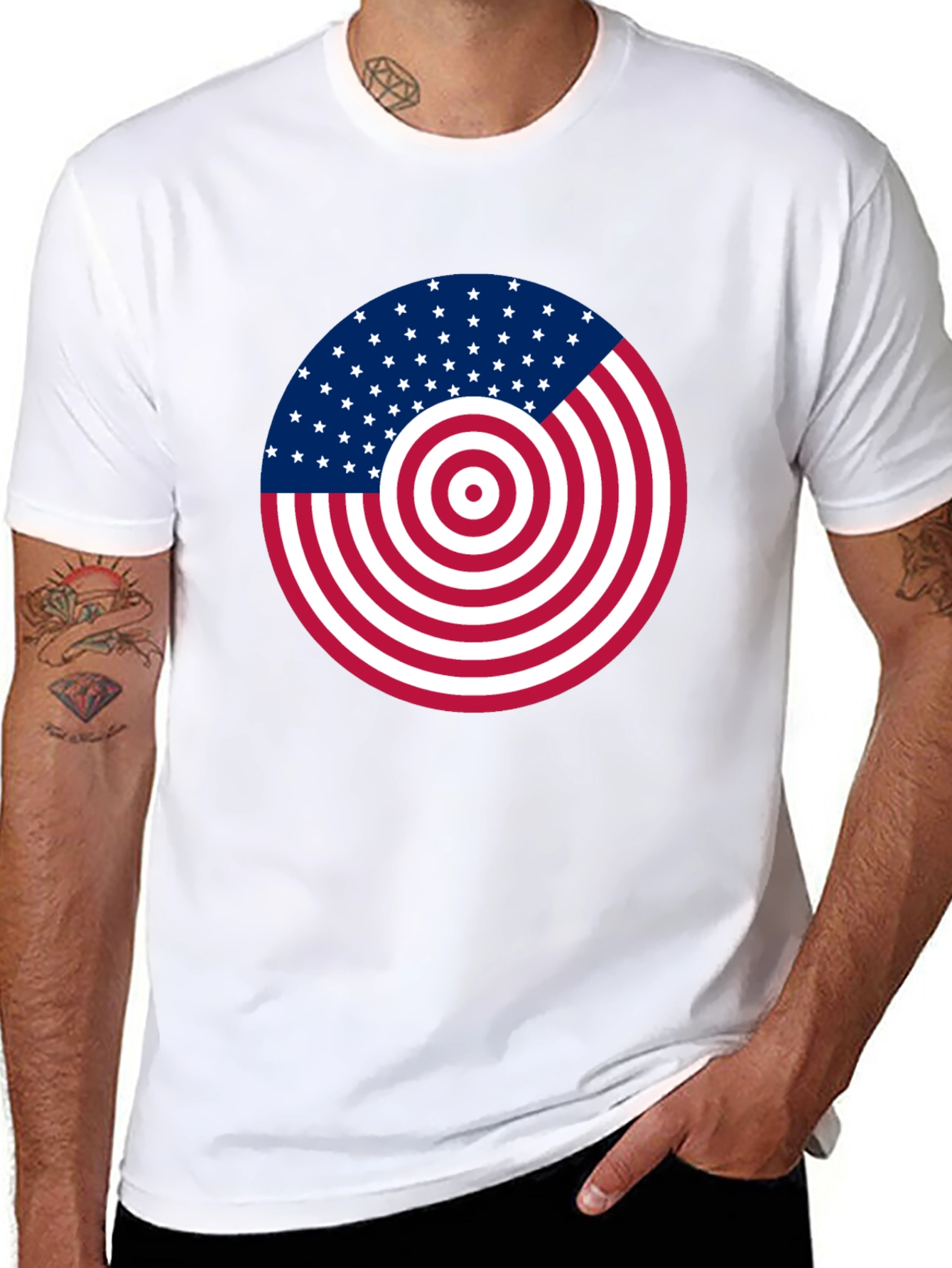 American Flag Target T-Shirt