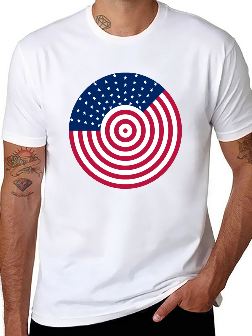 American Flag Target T-Shirt