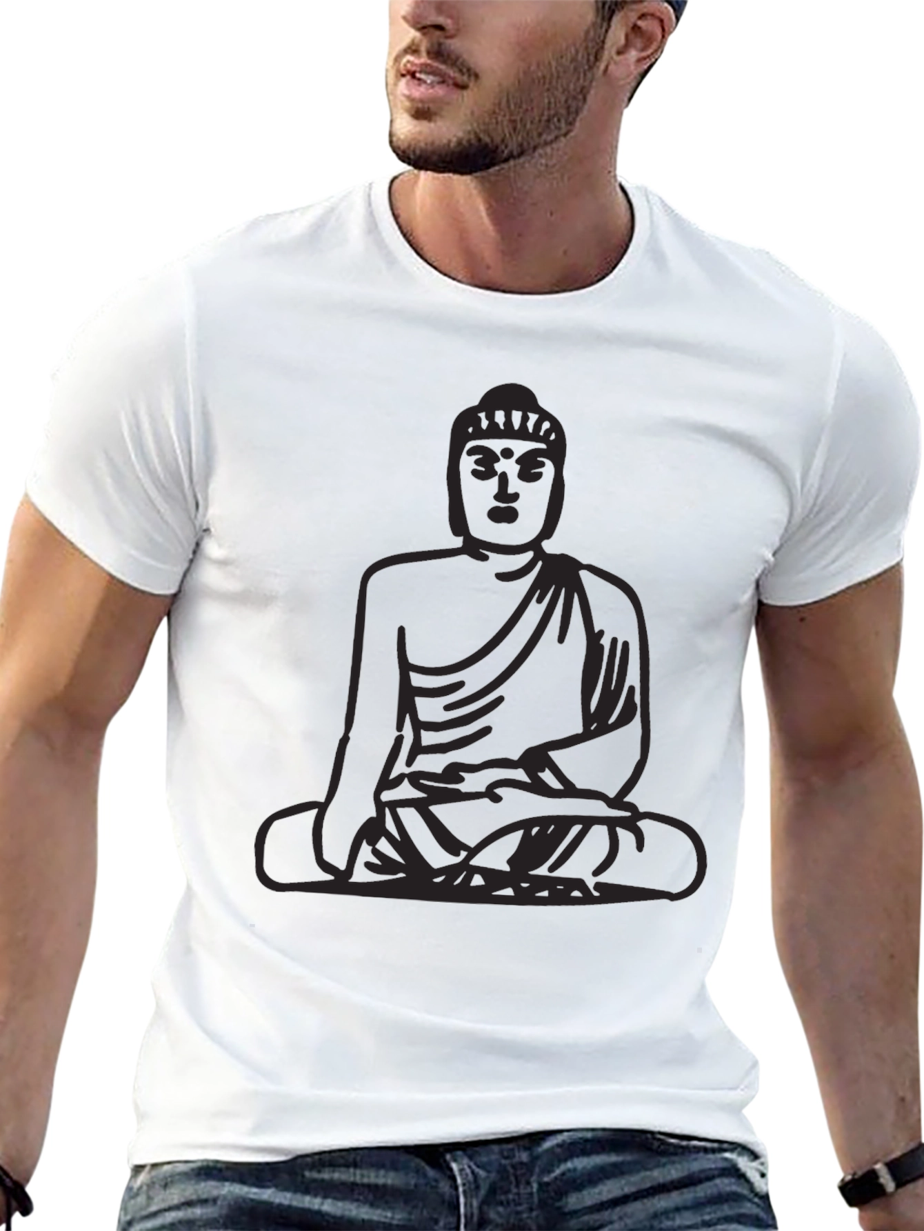 Buddha Graphic Tee - Classic Black