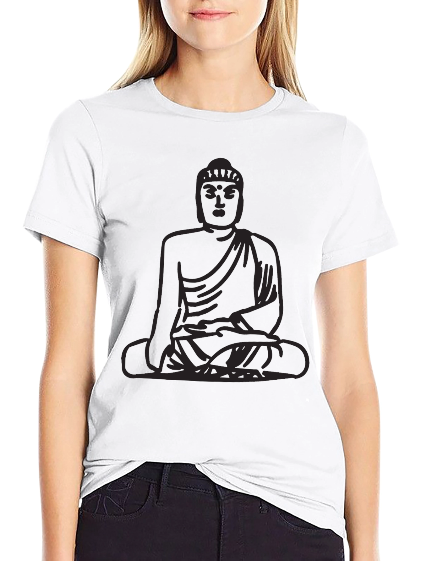 Buddha Graphic Tee - Classic Black