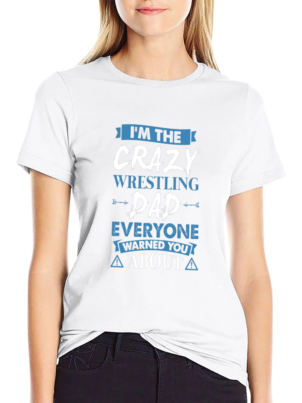 Crazy Wrestling Dad Graphic T-Shirt