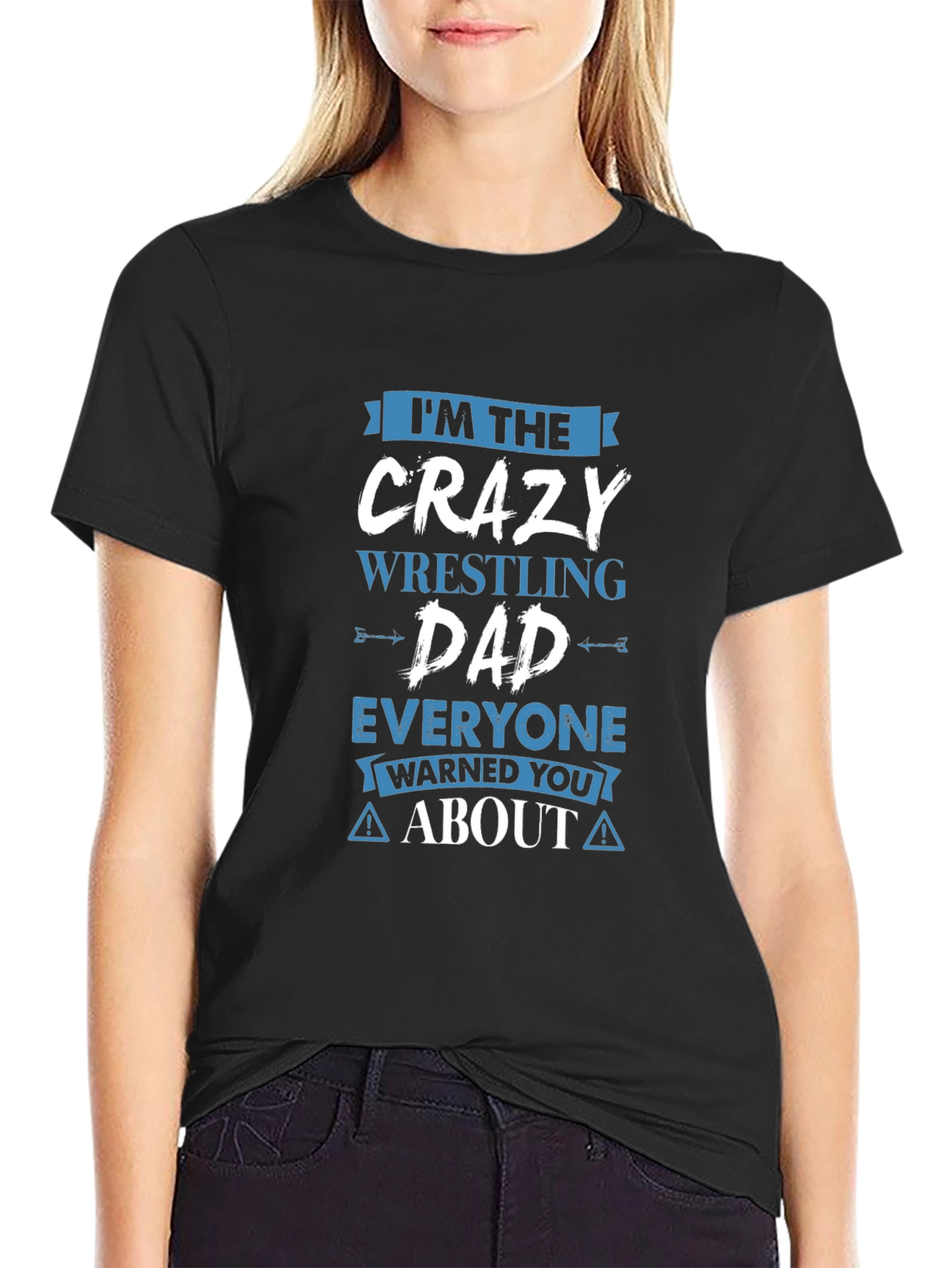 Crazy Wrestling Dad Graphic T-Shirt