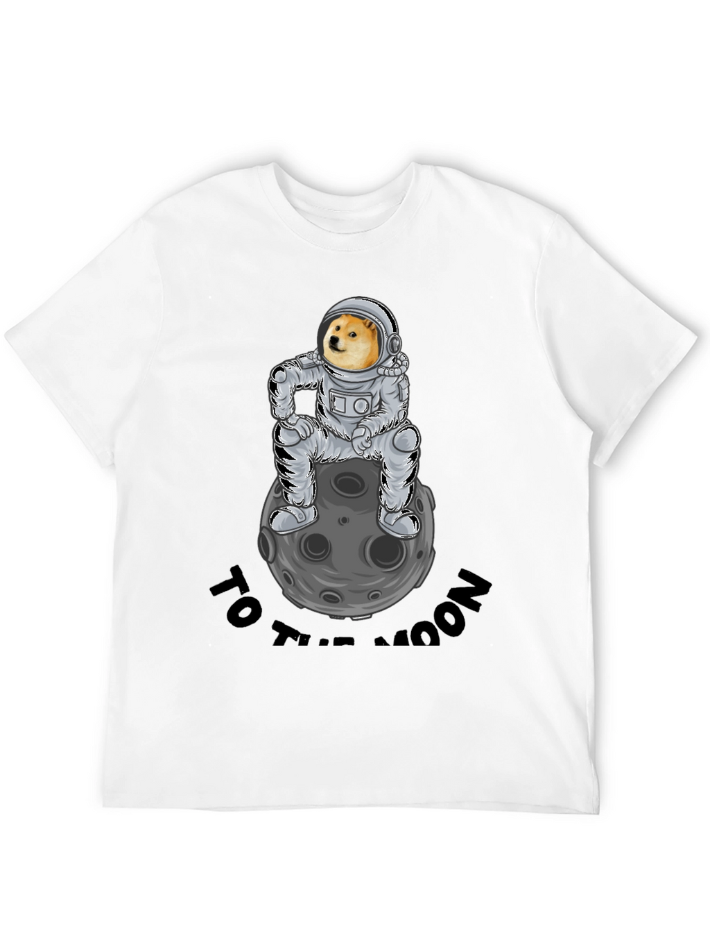 Doge to the Moon Black T-Shirt