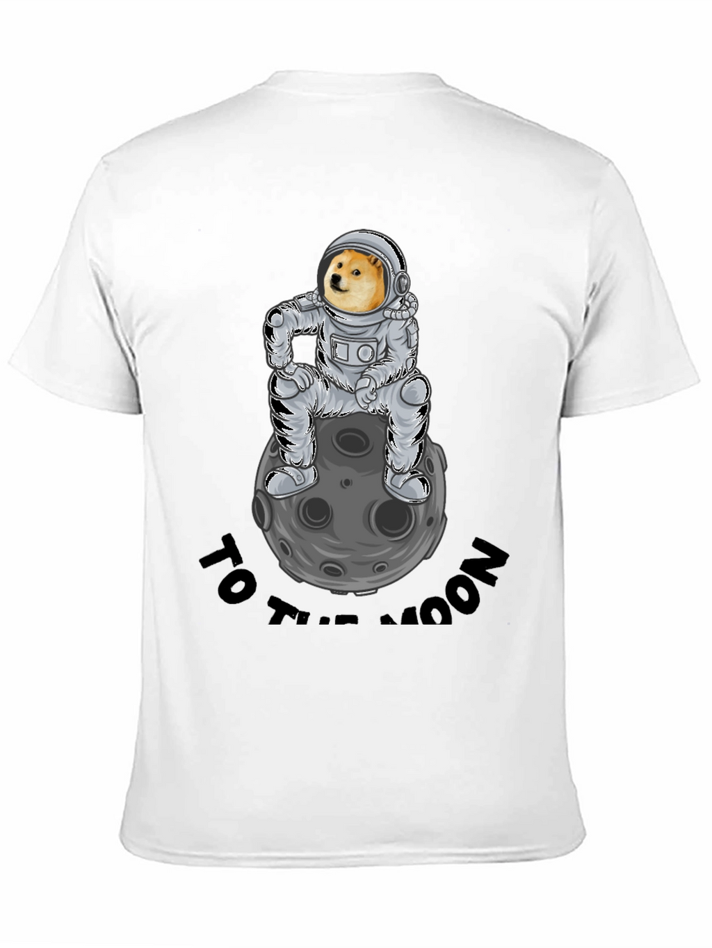 Doge to the Moon Black T-Shirt