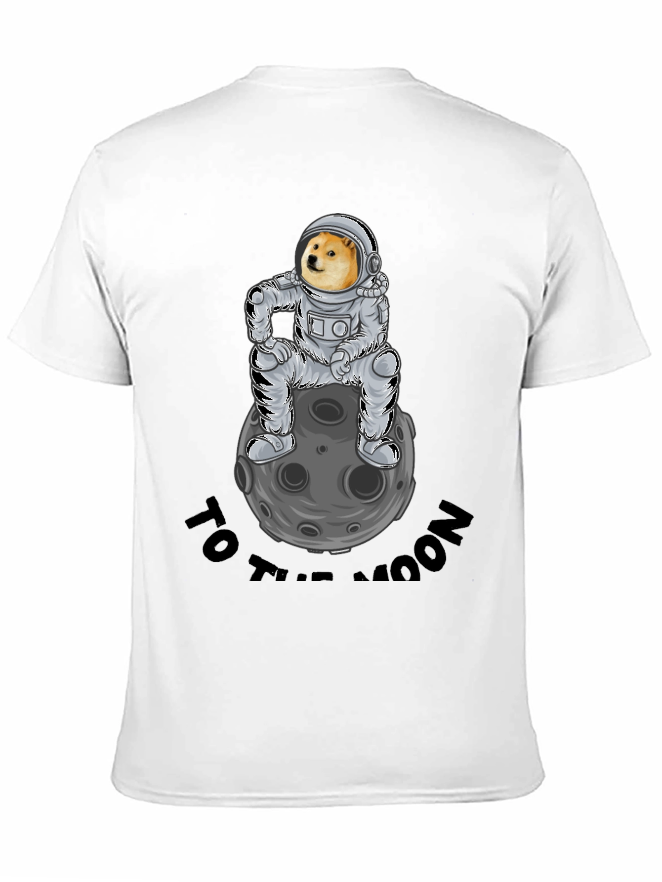 Doge to the Moon Black T-Shirt