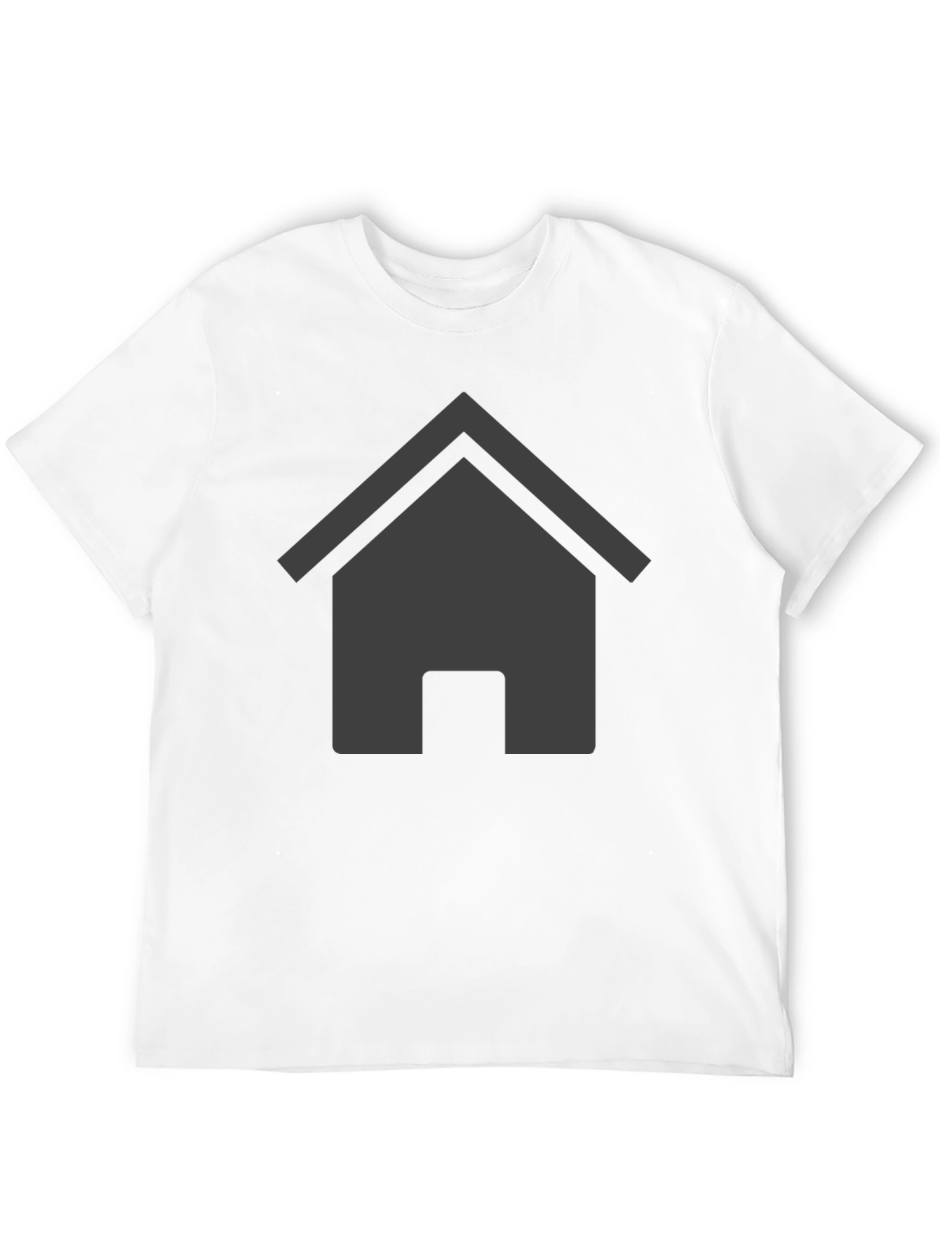 Home Icon Graphic Black T-Shirt