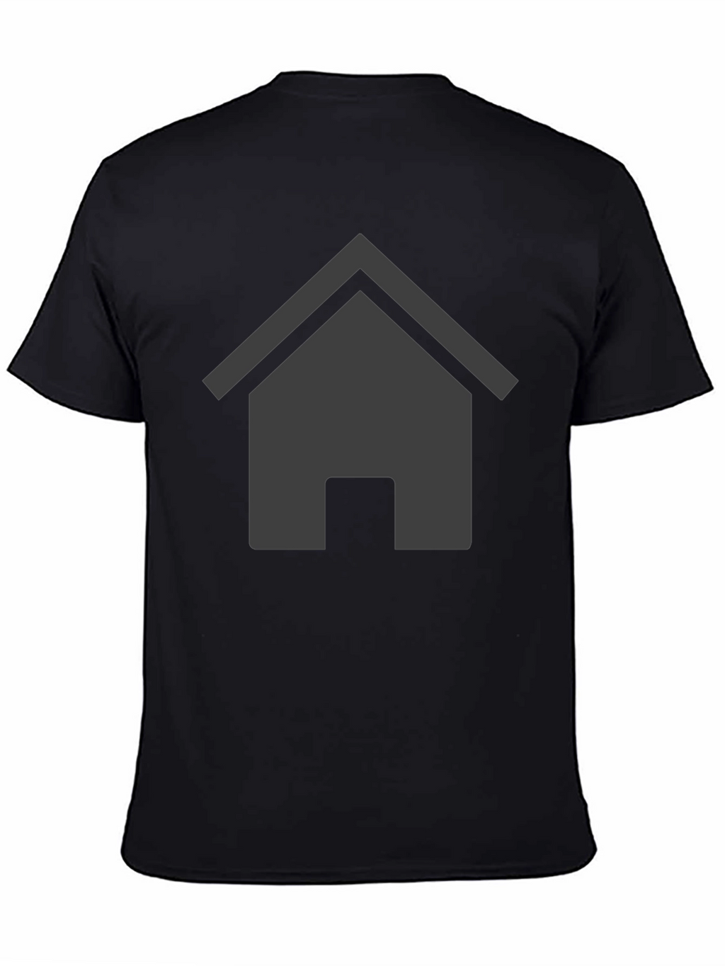 Home Icon Graphic Black T-Shirt
