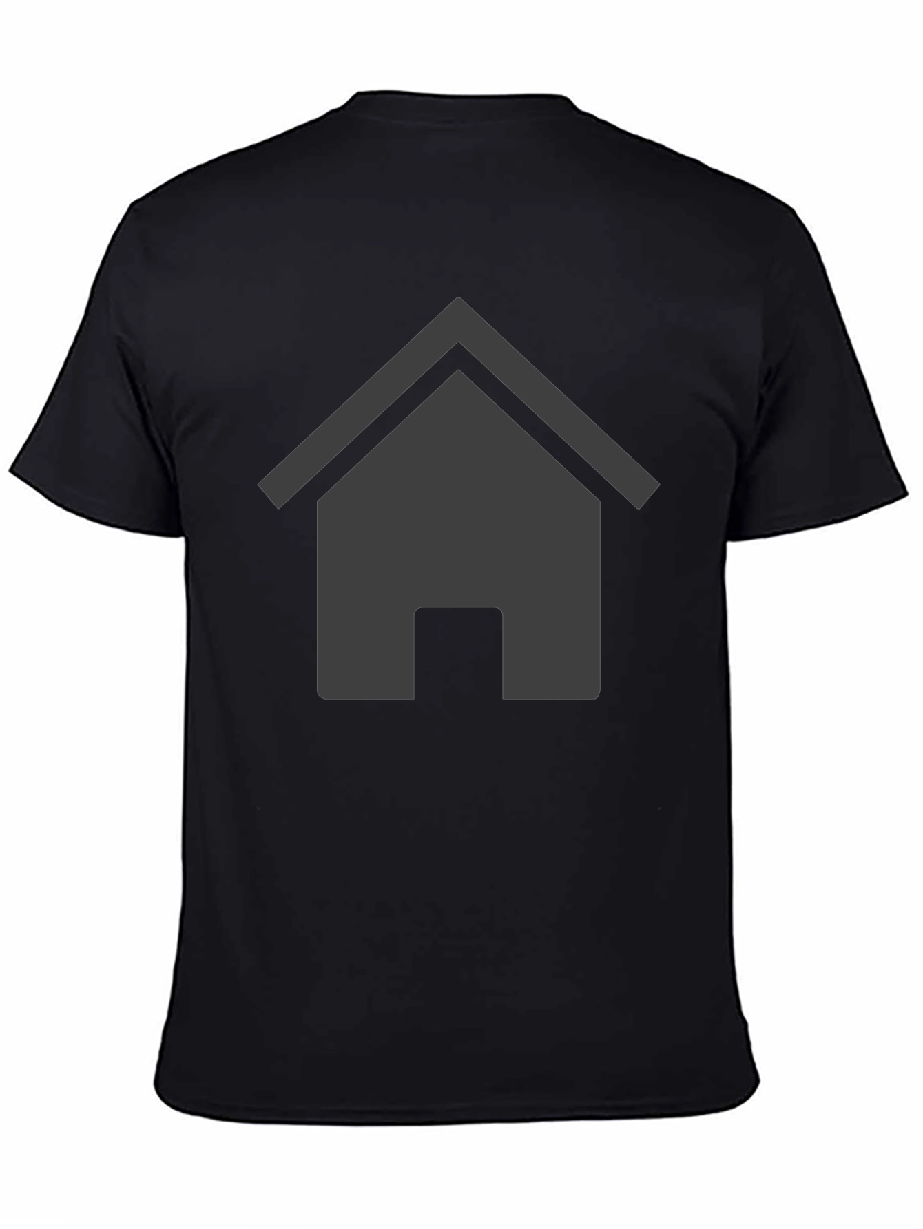 Home Icon Graphic Black T-Shirt