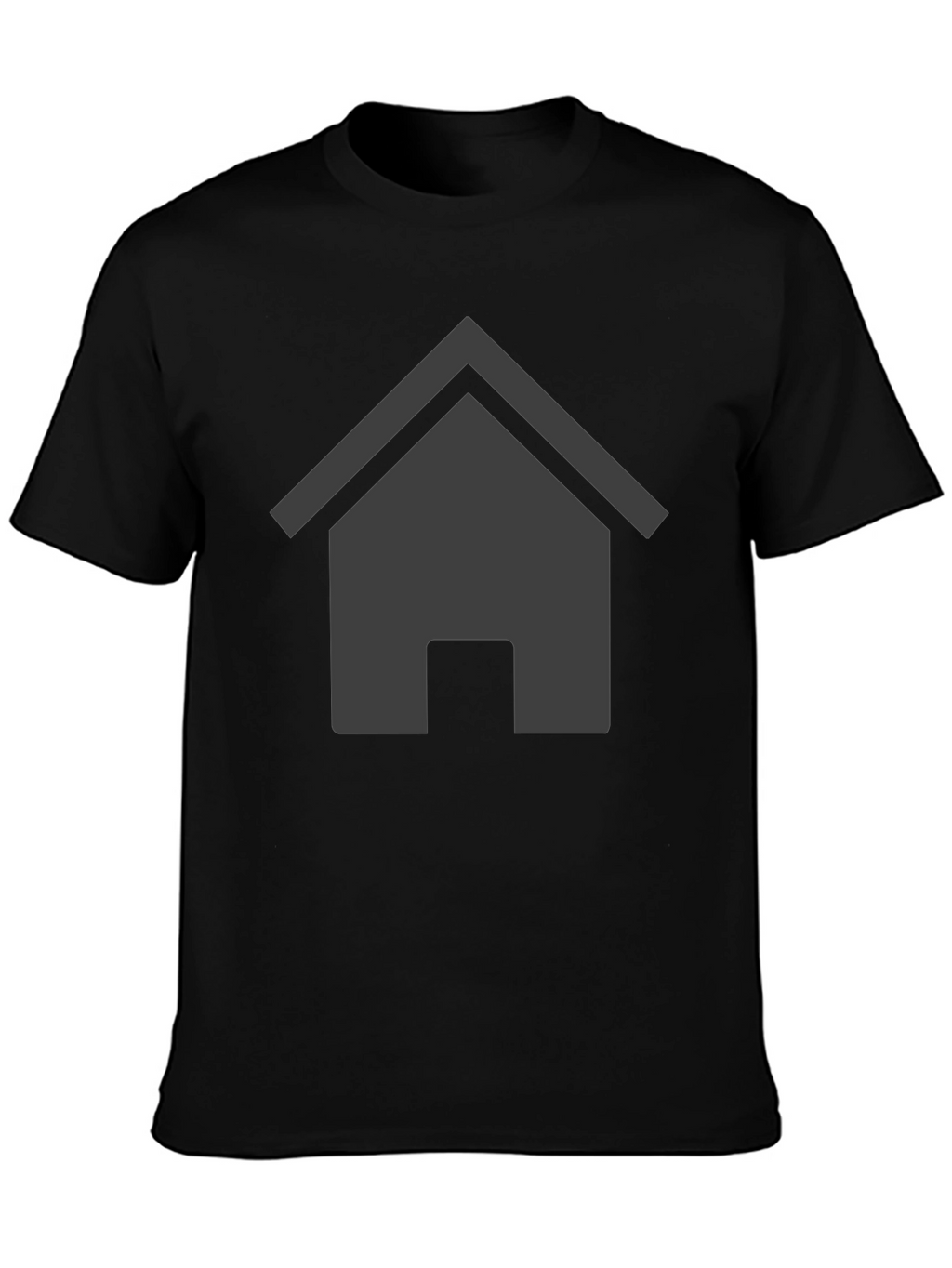 Home Icon Graphic Black T-Shirt