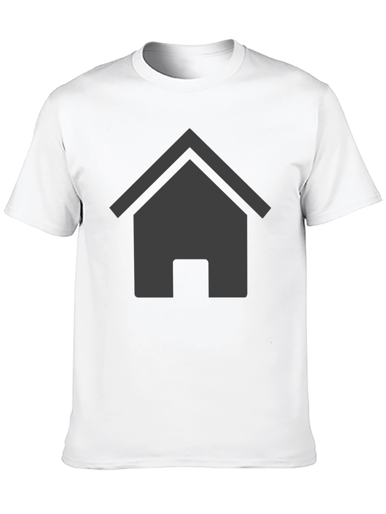 Home Icon Graphic Black T-Shirt