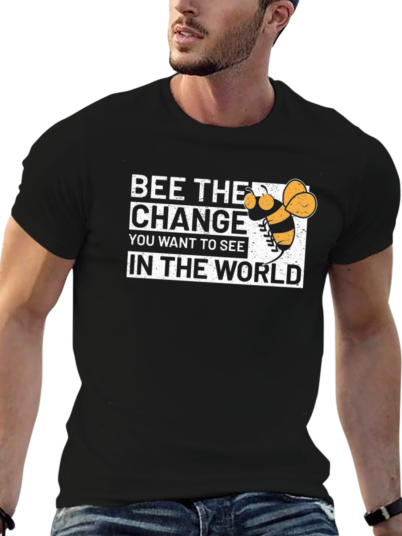 Bee the Change Graphic Tee - Black T-Shirt