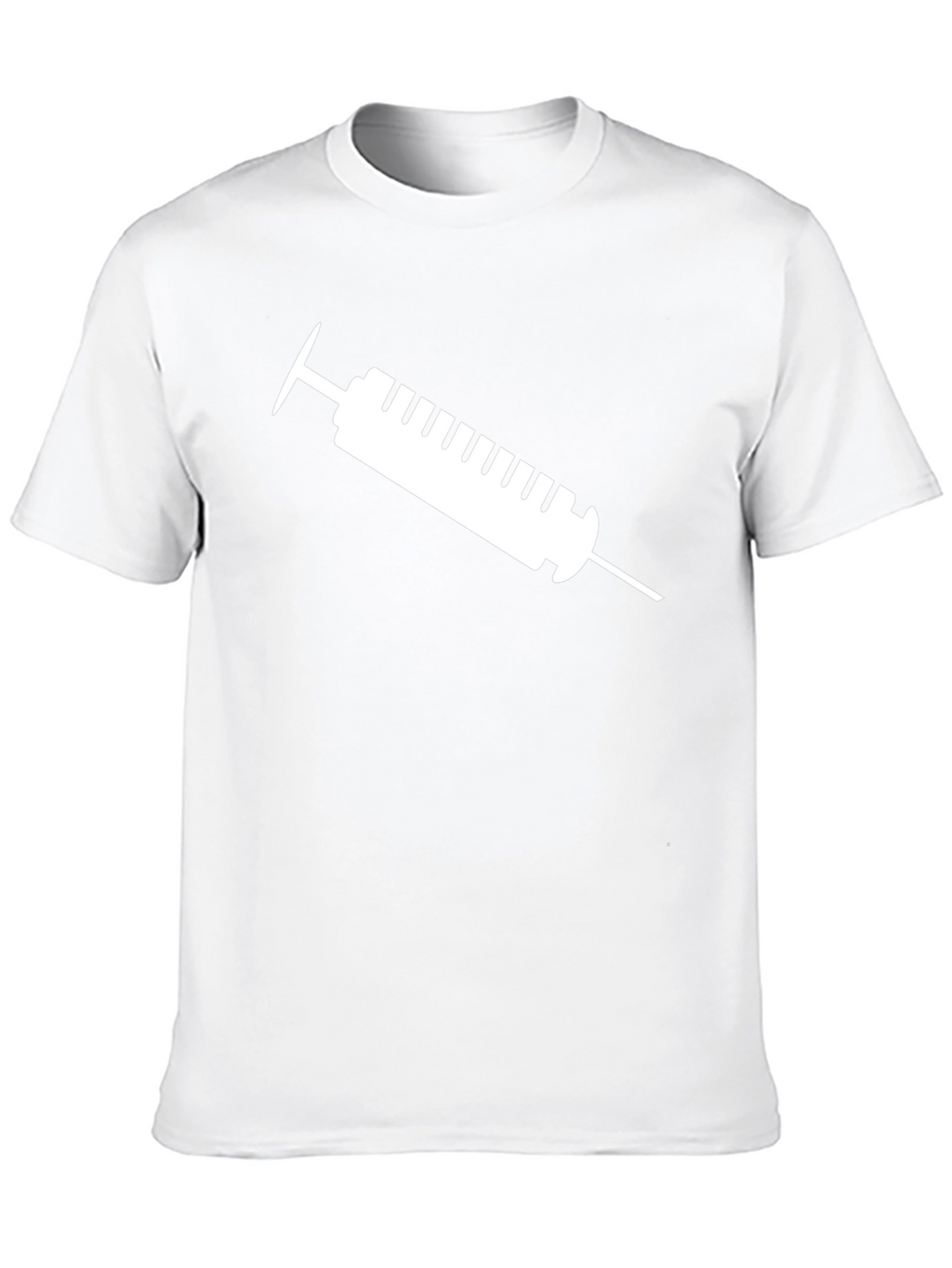 Black T-Shirt with Syringe Graphic