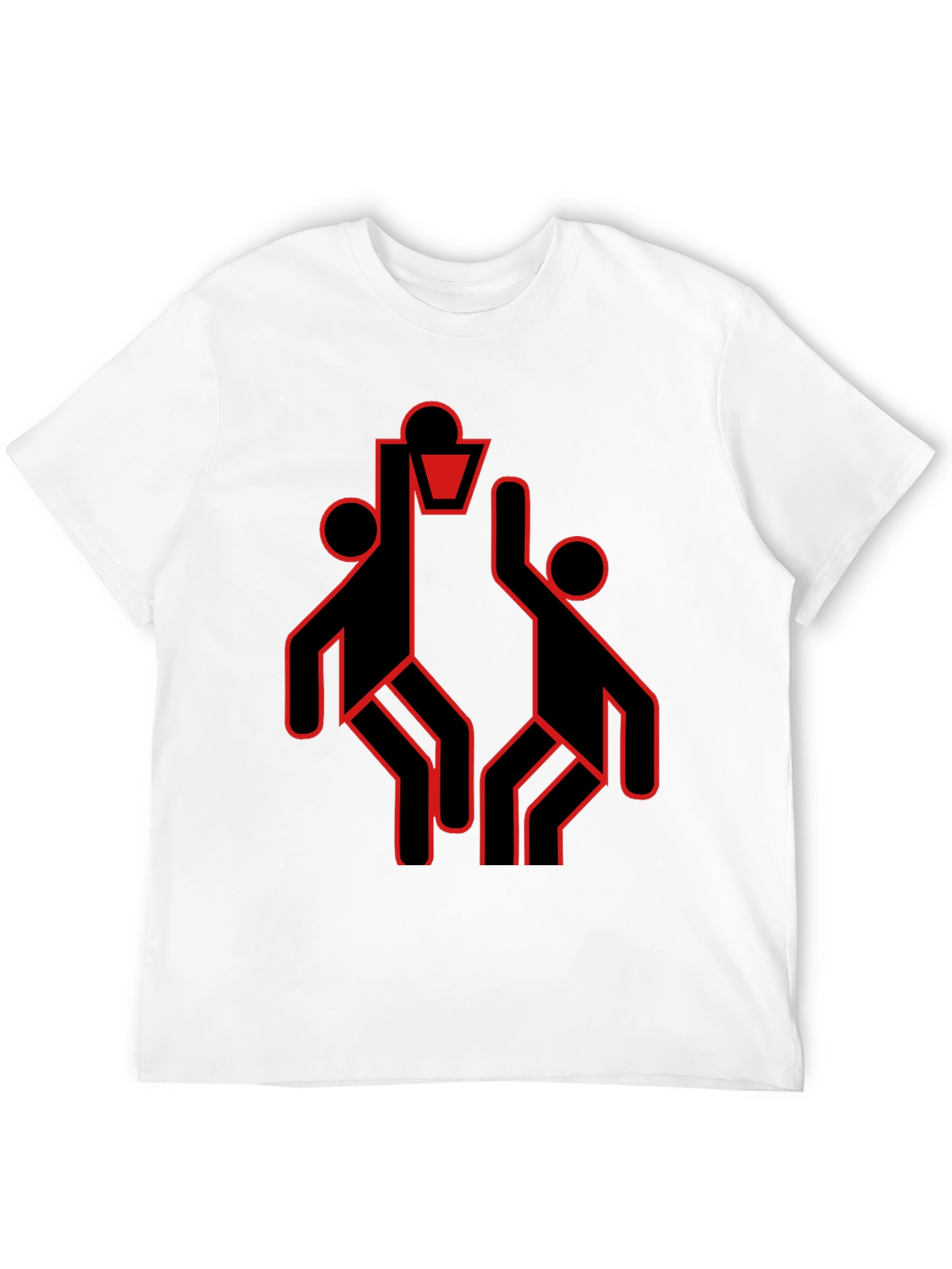 Basketball T-Shirt with Abstract Graphic Print