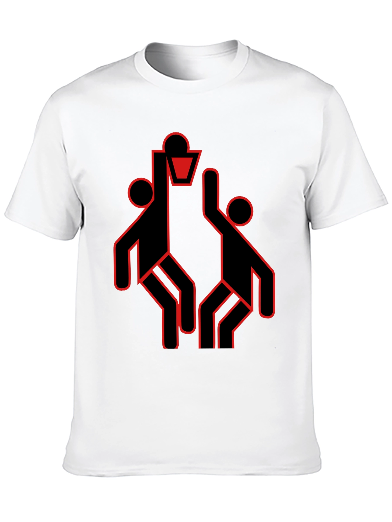 Basketball T-Shirt with Abstract Graphic Print